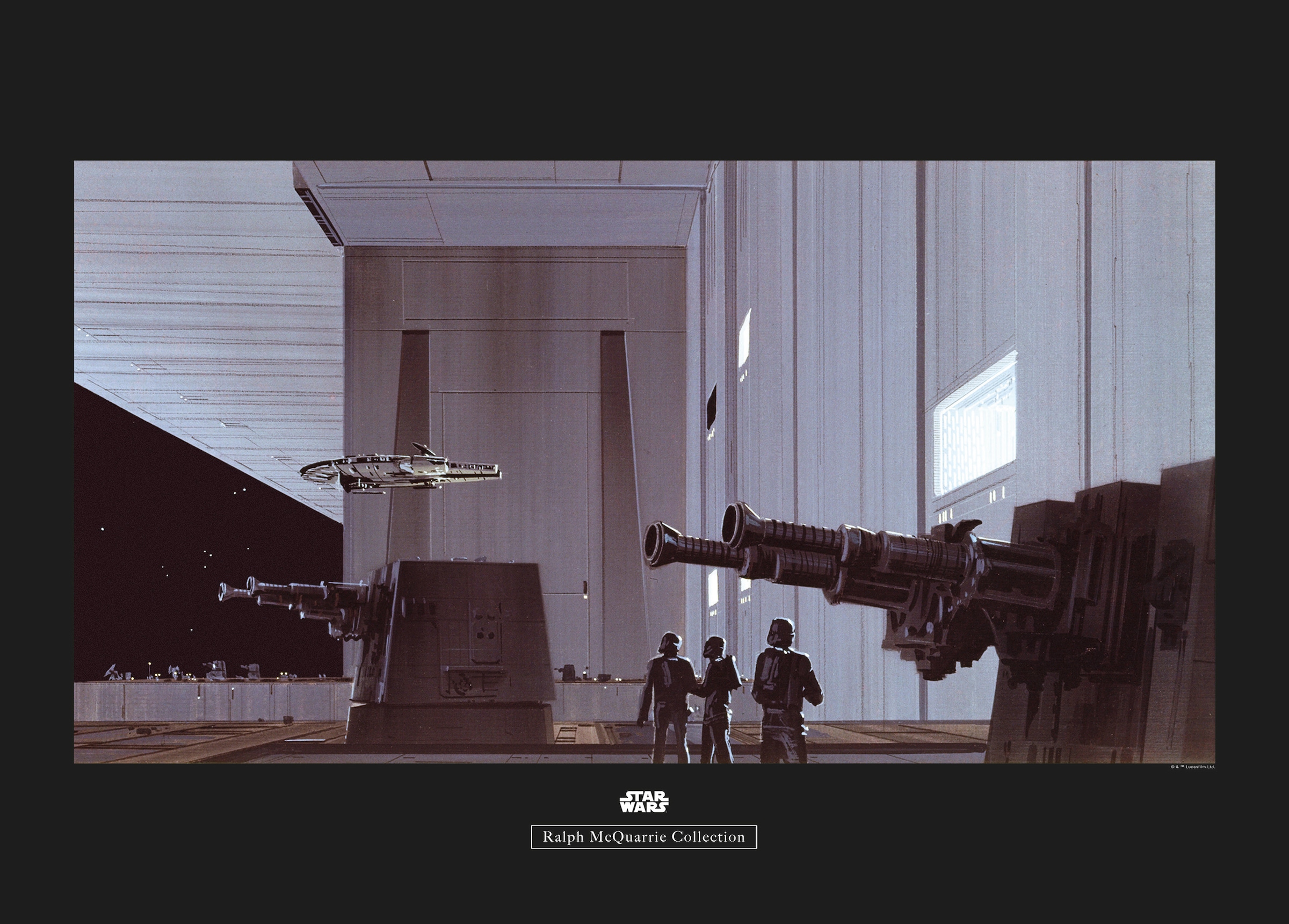 Komar Image »Star Wars Classic RMQ Death Star Hangar« 1 cuis tlg. Wandbild zur Dekoration im Kinderzimmer - ohne Rahmen