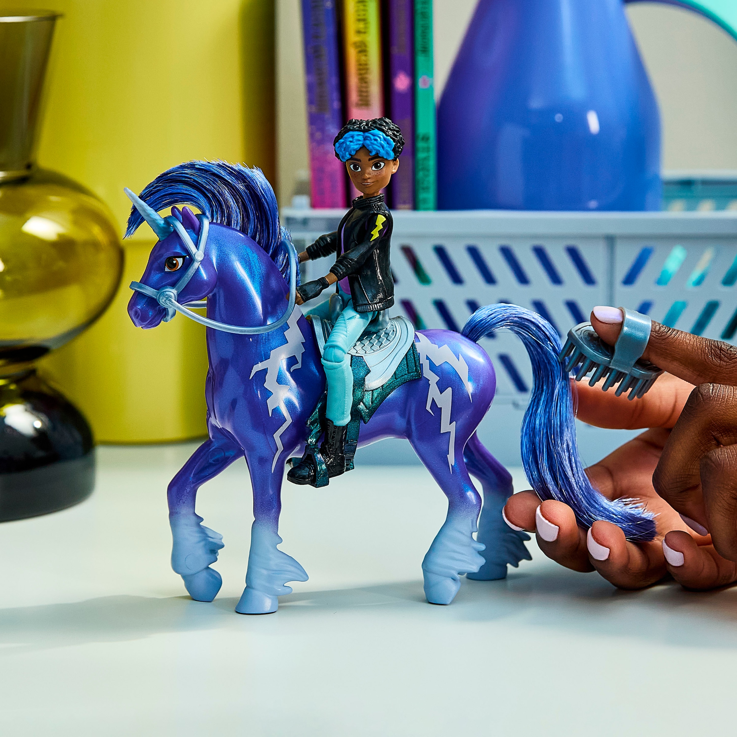 Spin Master Anziehpuppe »Unicorn Academy - Rory & Einhorn Storm« mit echter Mähne