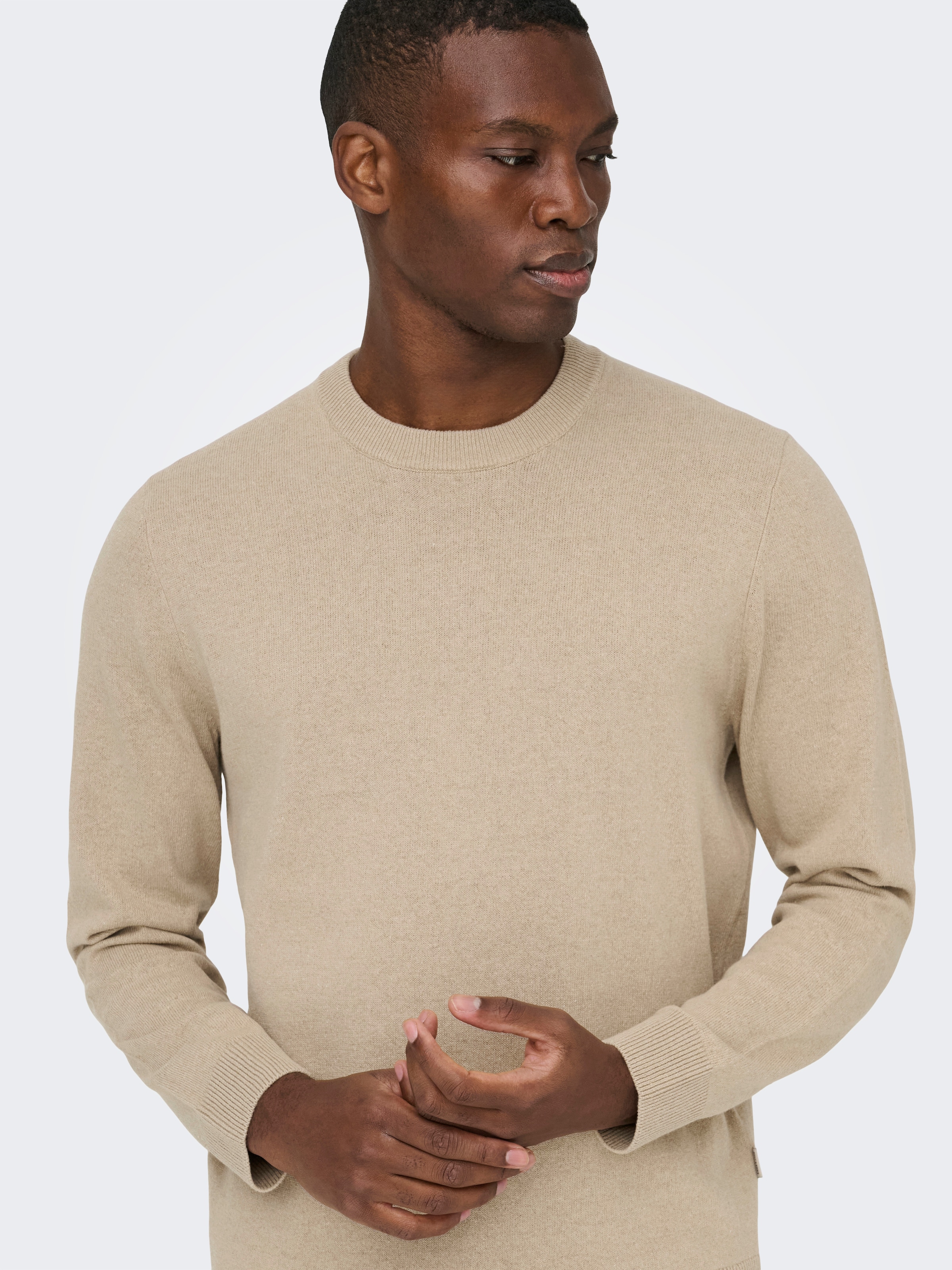 ONLY & SONS Pull à col rond »ONSREX LIFE REG 12 CREW KNIT«