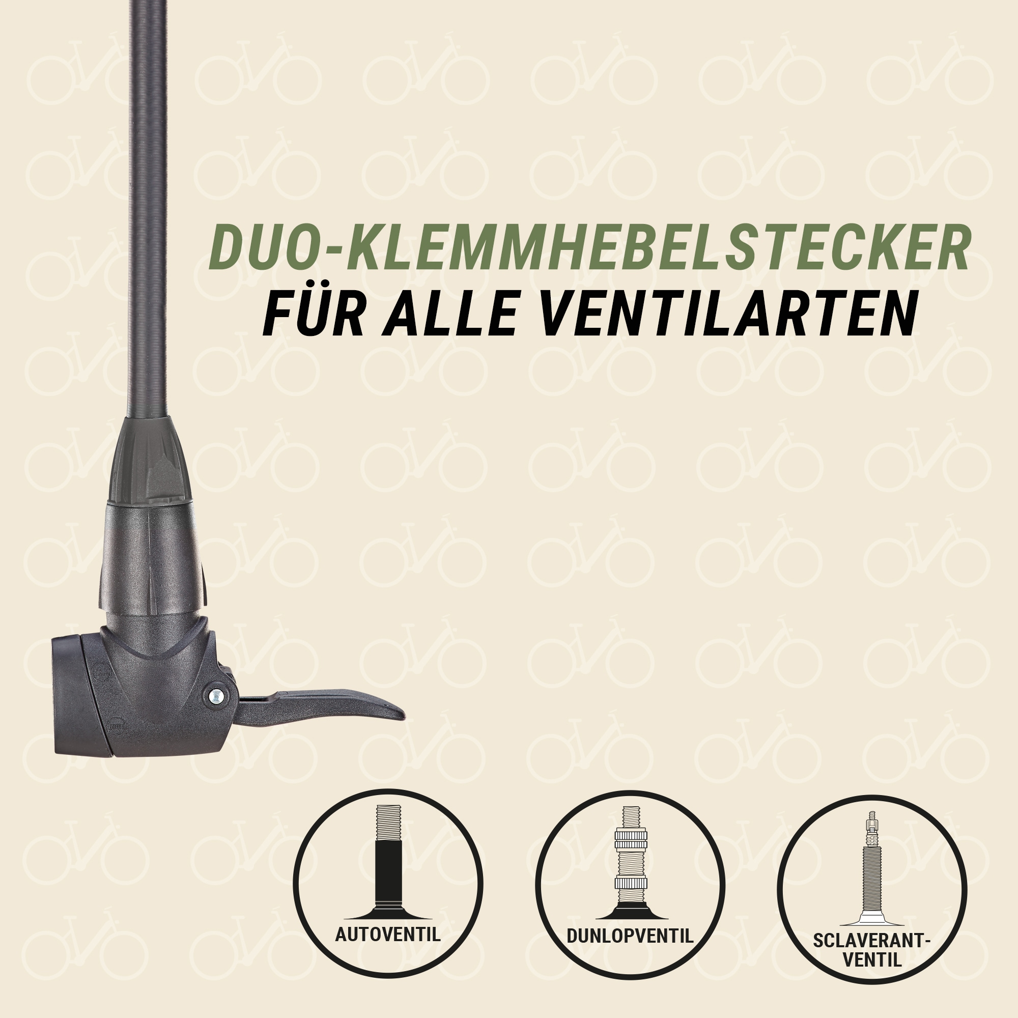 Prophete Pompe à pied »Alu-Fussstandpumpe m. digitalem Manometer«