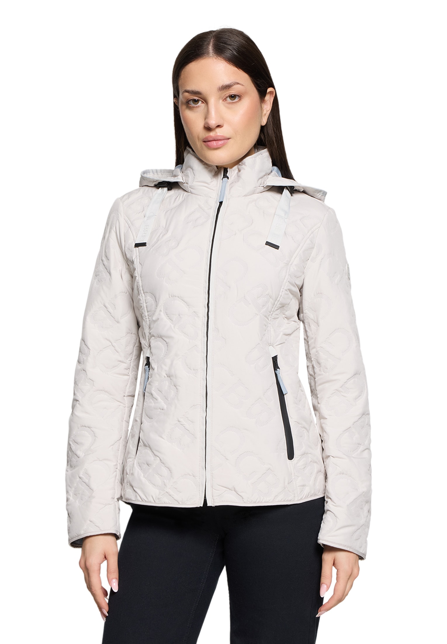 Gil Bret Outdoorjacke mit Kapuze mit Strukturmuster