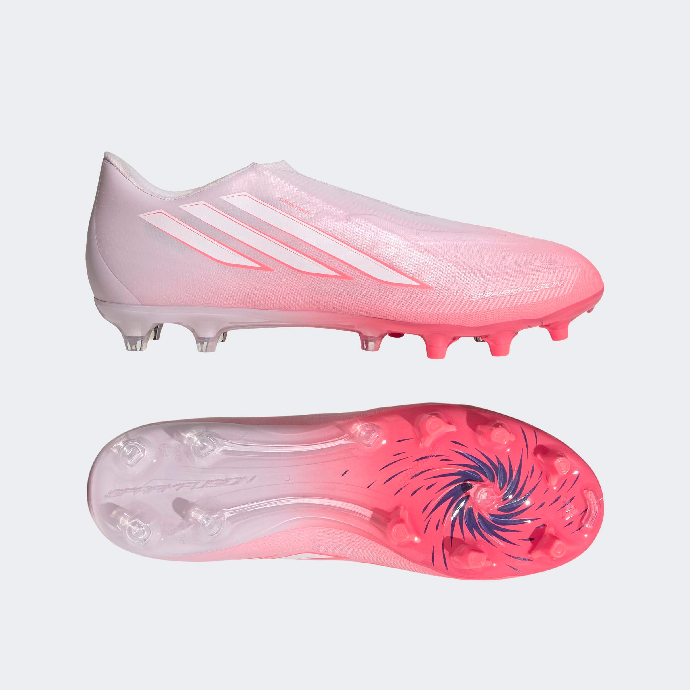 adidas Performance Fussballschuh »F50 SPARKFUSION LEAGUE , FESTE BÖDEN/KUNSTRASEN, SCHNÜRLOS«  für Rasen und Kunstrasenplätze geeignet