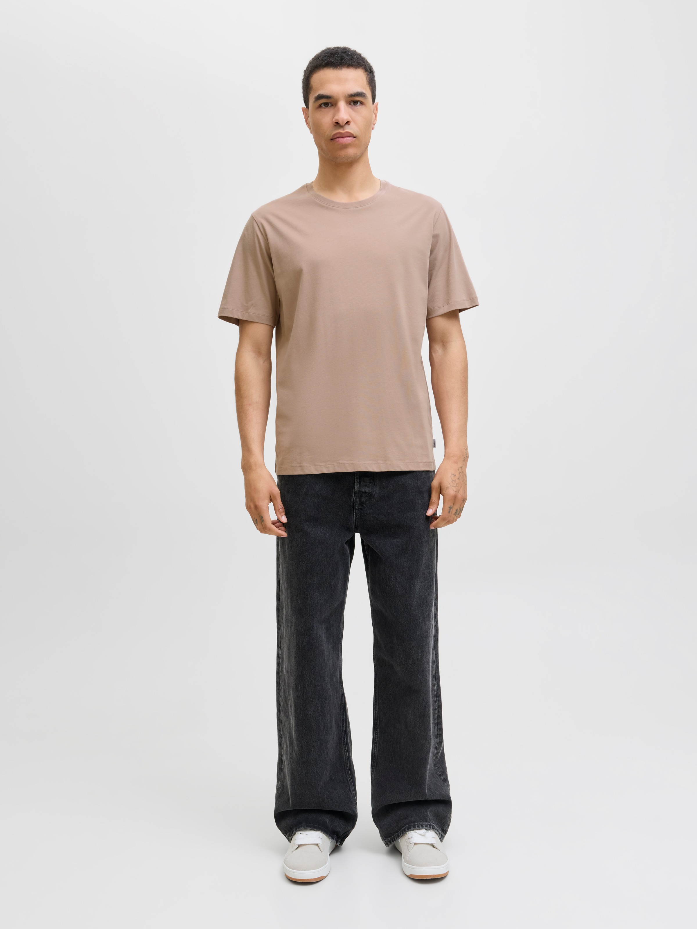Jack & Jones Shirt à col rond »JJEORGANIC BASIC TEE SS O-NECK NOOS« Coton, coupe regular fit