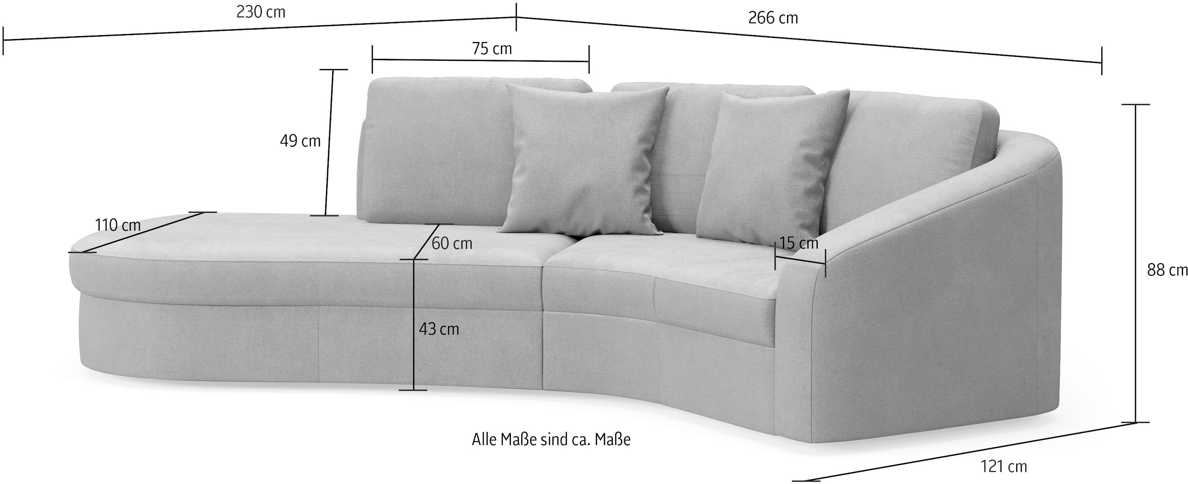 sit&more Canapé d'angle »Jazz L-Form« In weiteren Grössen erhältlich
