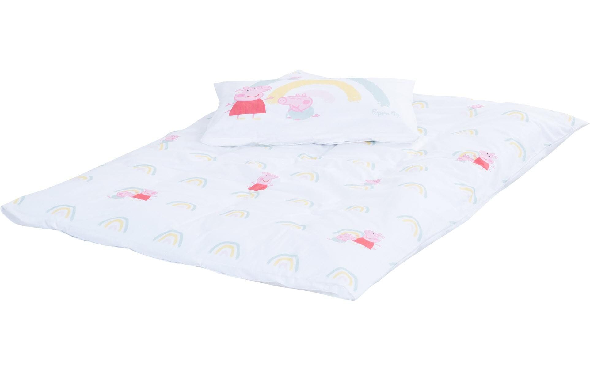 roba® Linge de lit pour enfants »Peppa Pig 100 x 135 cm + 40 x 60 cm«