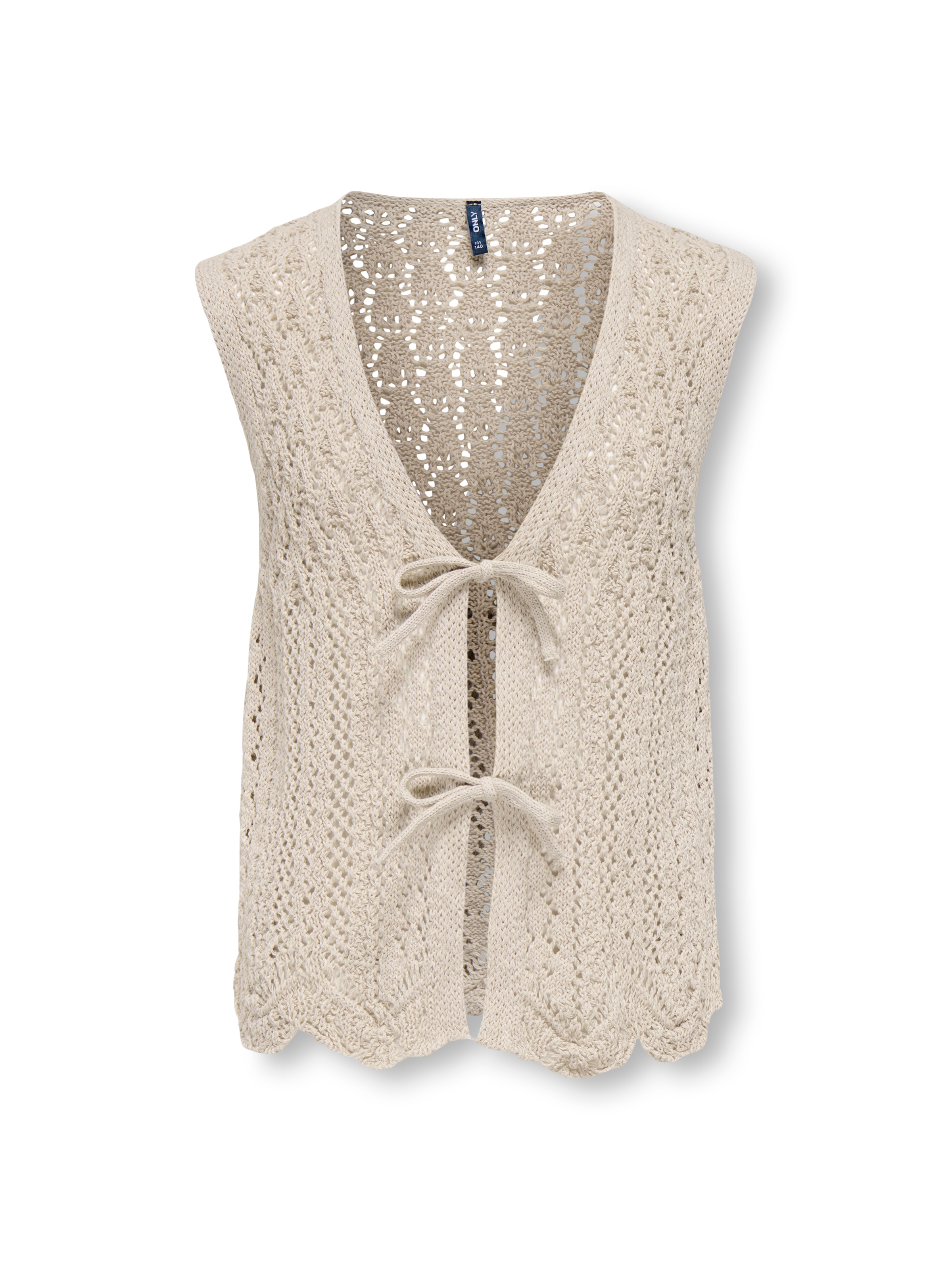 KIDS ONLY Veste en tricot ajouré »KOGNOLA LIFE SL TOP KNT« sans manches, motif ajouré