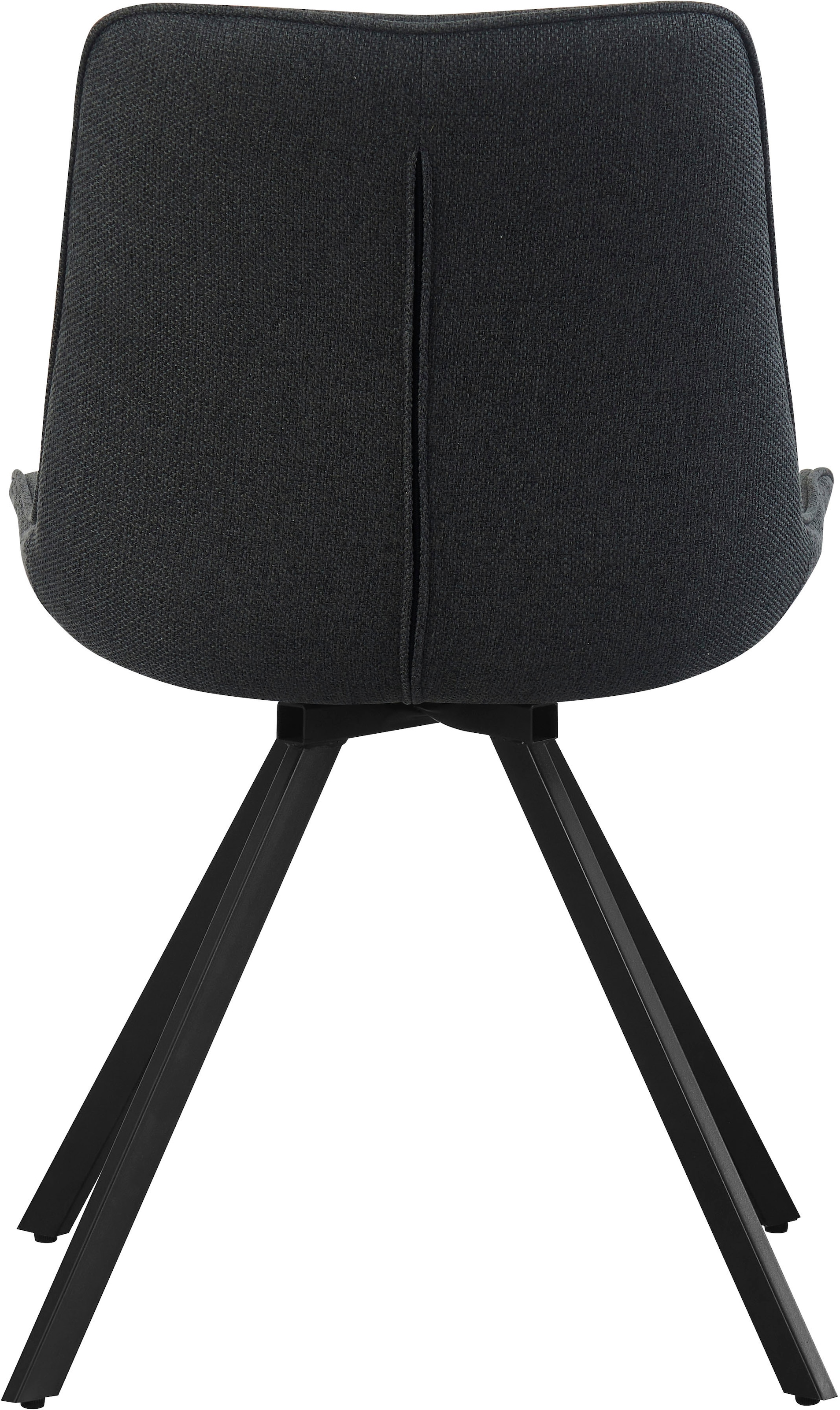 Home affaire Drehstuhl »INUVIK, 2er Set, mit Metallgestell in matt schwarz« (Set) 2 Stk.in verschiedenen Farben, Belsatbarkeit pro Stuhl 120 kg