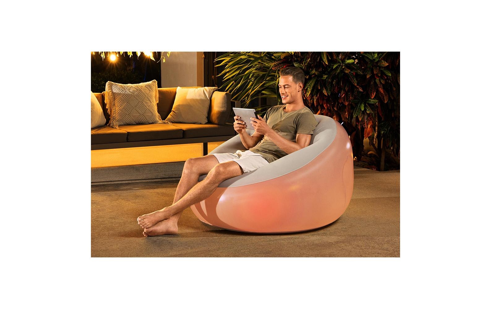 Bestway Fauteuil gonflable »Inflate LED Air 102 x 97 cm«