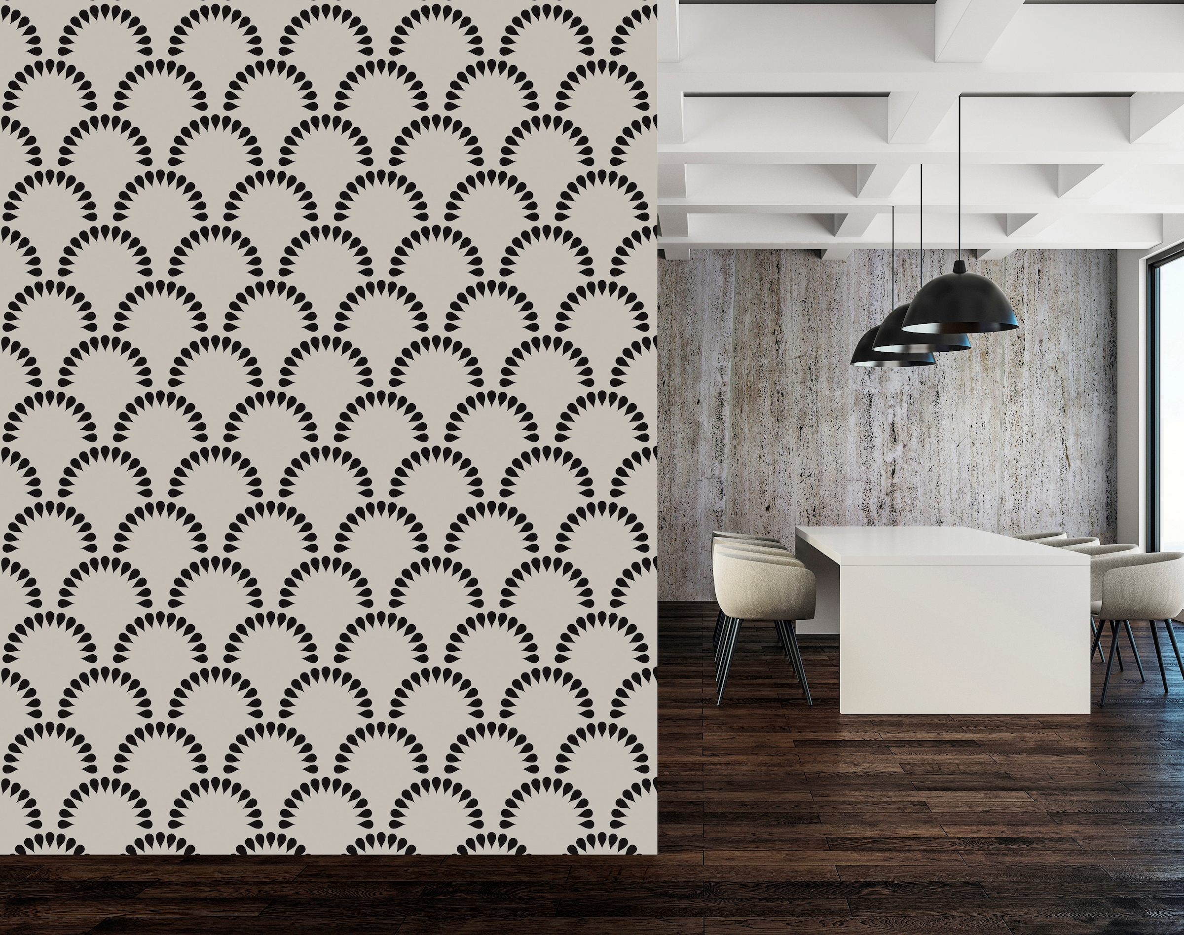 queence Vinyltapete »Joana« Farbverlauf | abstrakt | bedruckt | gemustert glatt 90x250cm, selbstklebend, kinderleichte Anbringung, , Sticker