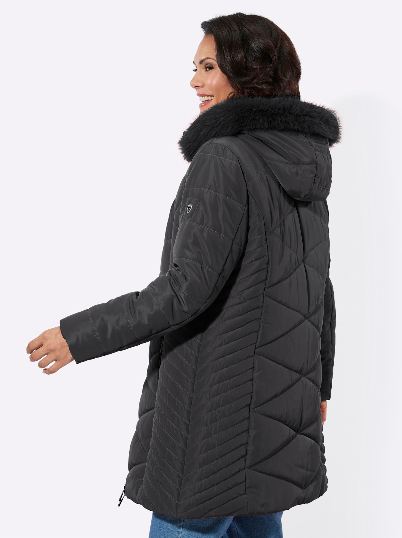 Casual Looks Veste longue mit Kapuze