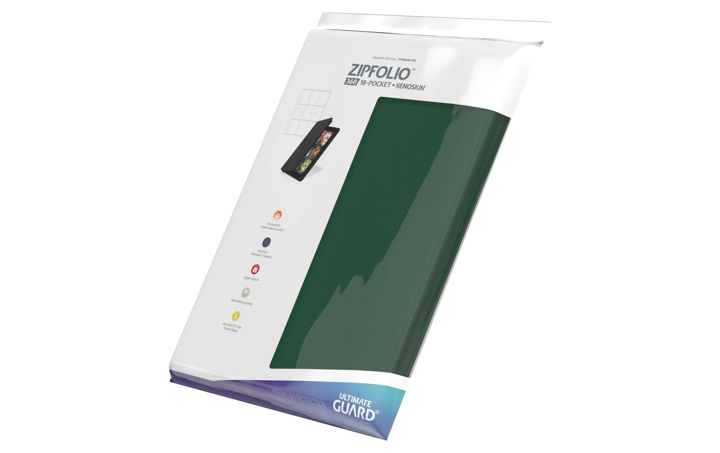   Cartes de collection »ZipFolio XenoSkin 18-Pocket, grün«