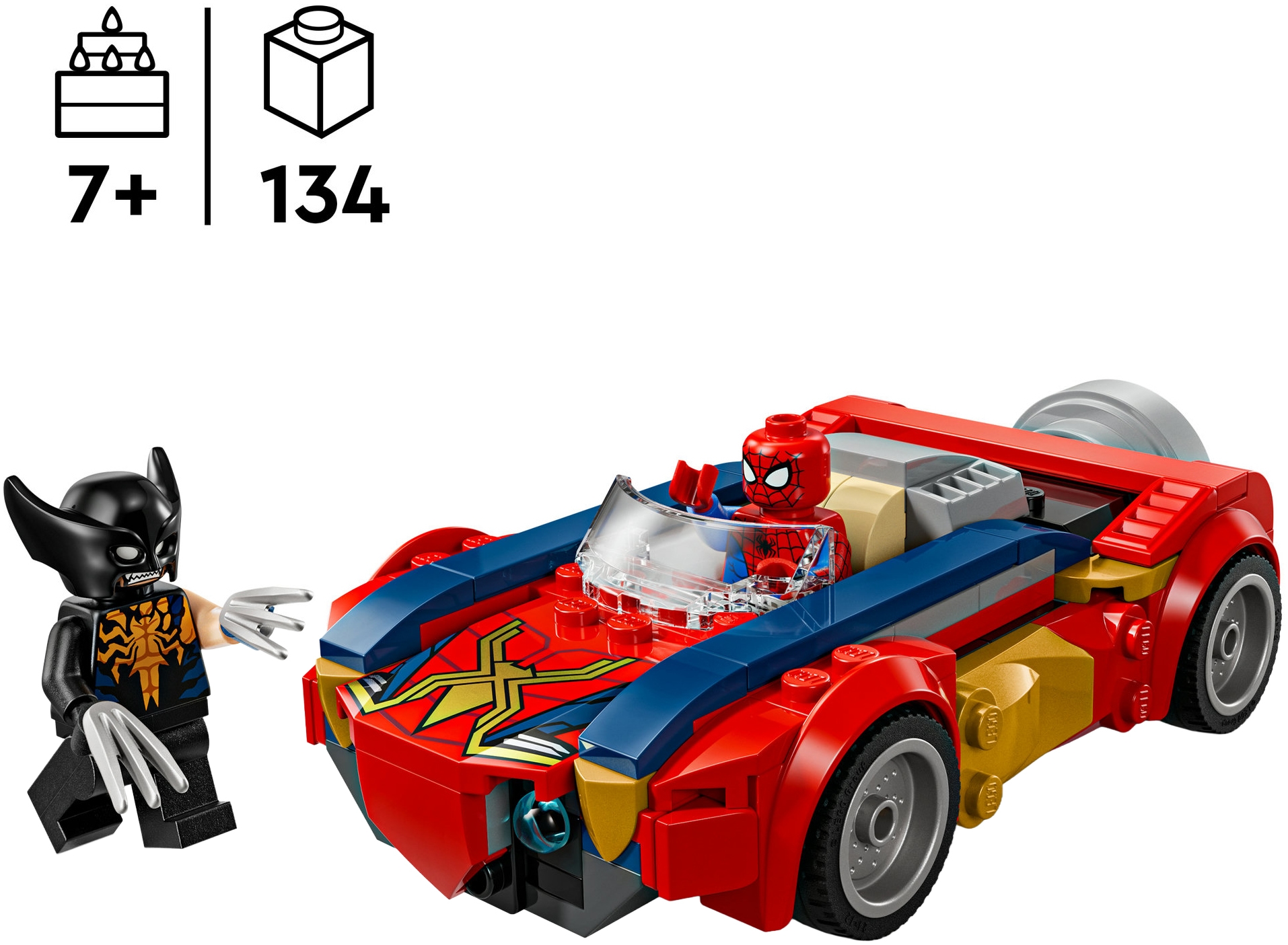 LEGO® Pions de construction »Spider-Man Auto vs. Venomized Wolverine (76336), LEGO Super Heroes« Made in Europe