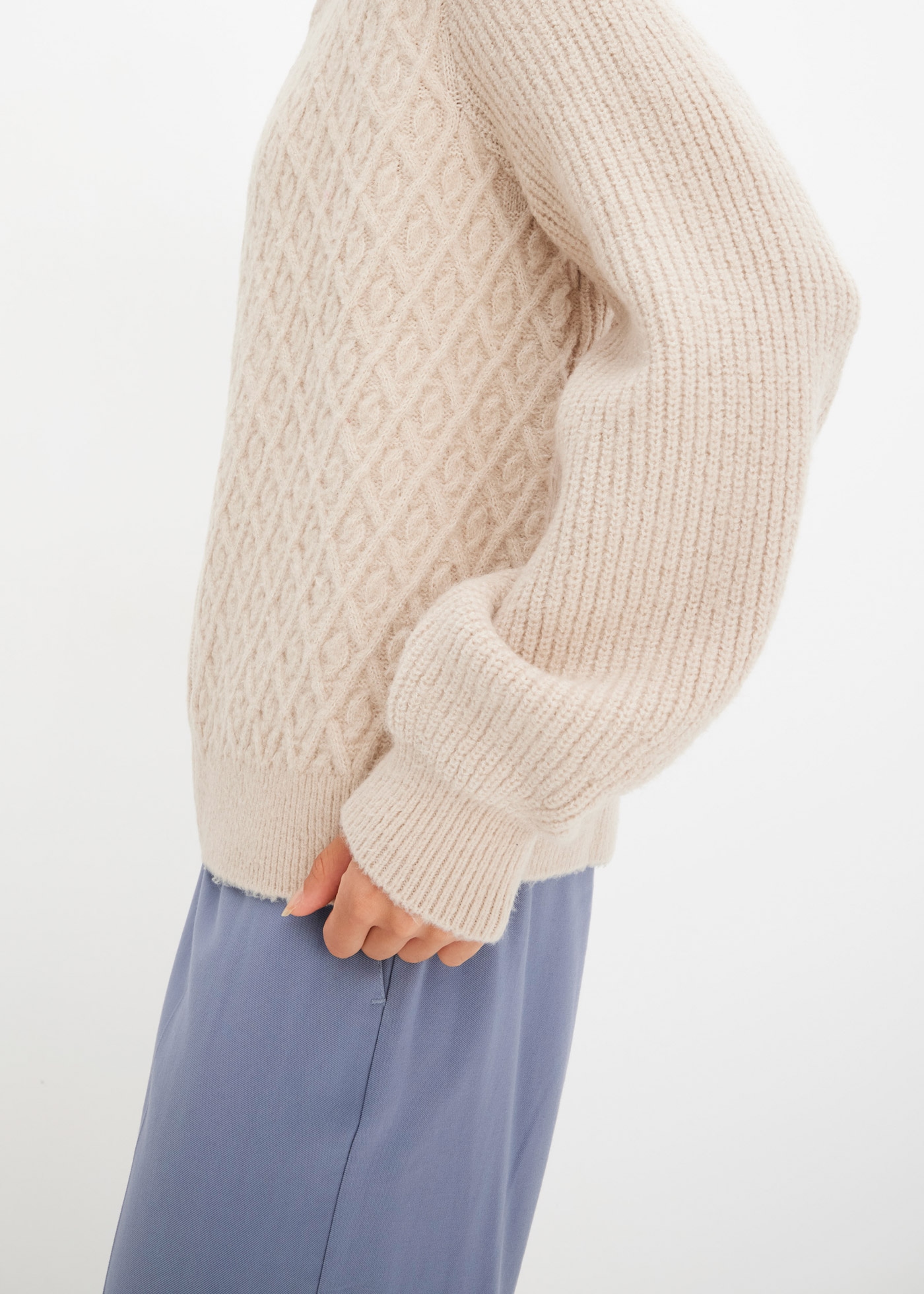 bonprix Veste en tricot »Strickjacke mit Zopmuster«, Strickjacke mit Zopmuster
