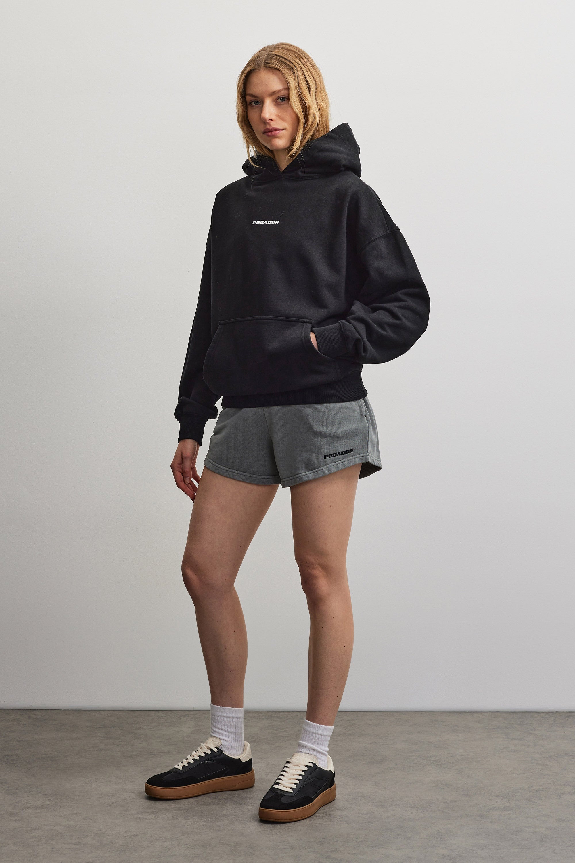 PEGADOR Sweat à capuche »ATNA LOGO OVERSIZED HOODIE«, Baumwollmischung, oversize

