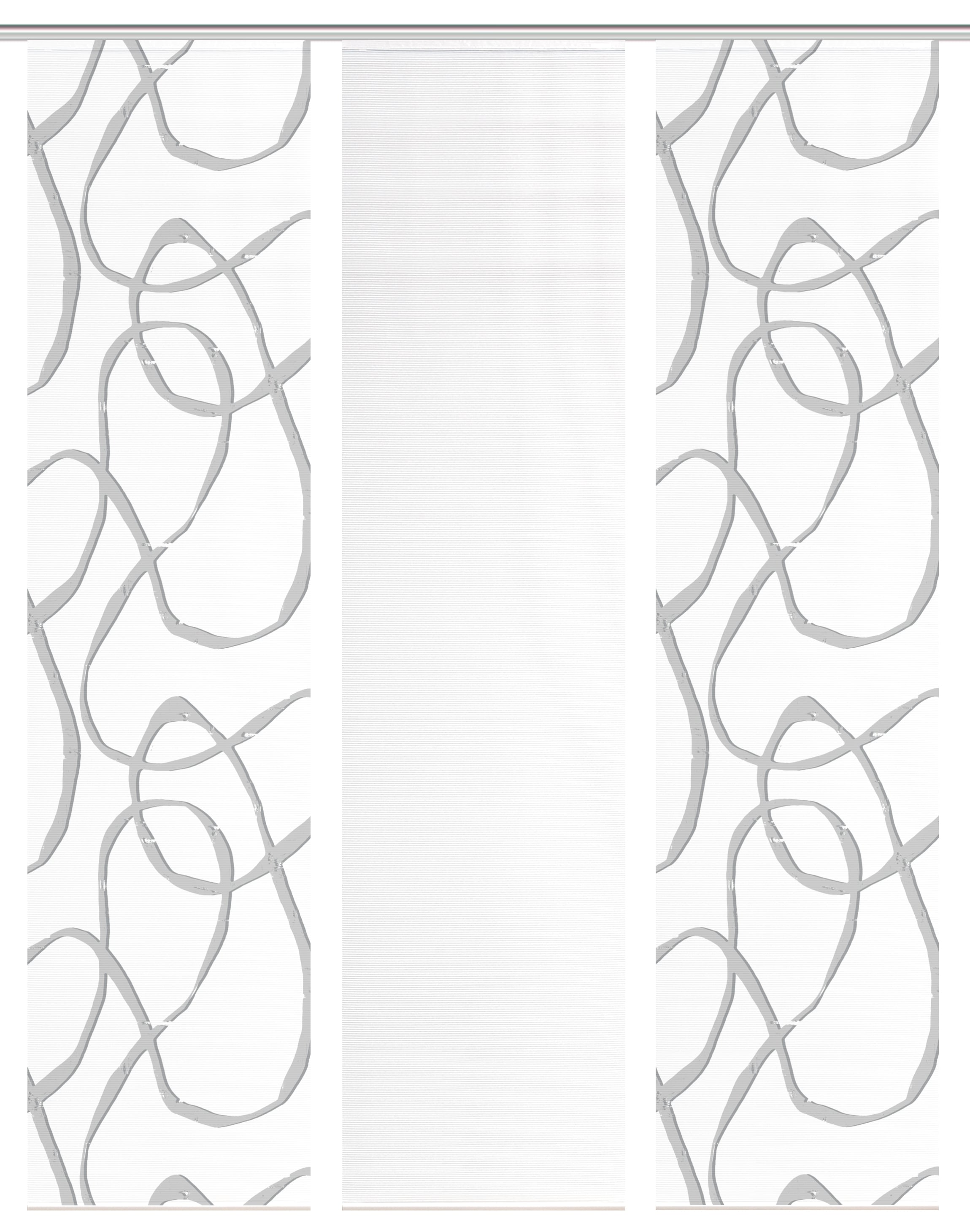 Vision S Rideau coulissant »OPHELIA« Support de panneau 3 cuis tlg. rideau coulissant, aspect bambou, impression numérique, ENSEMBLE