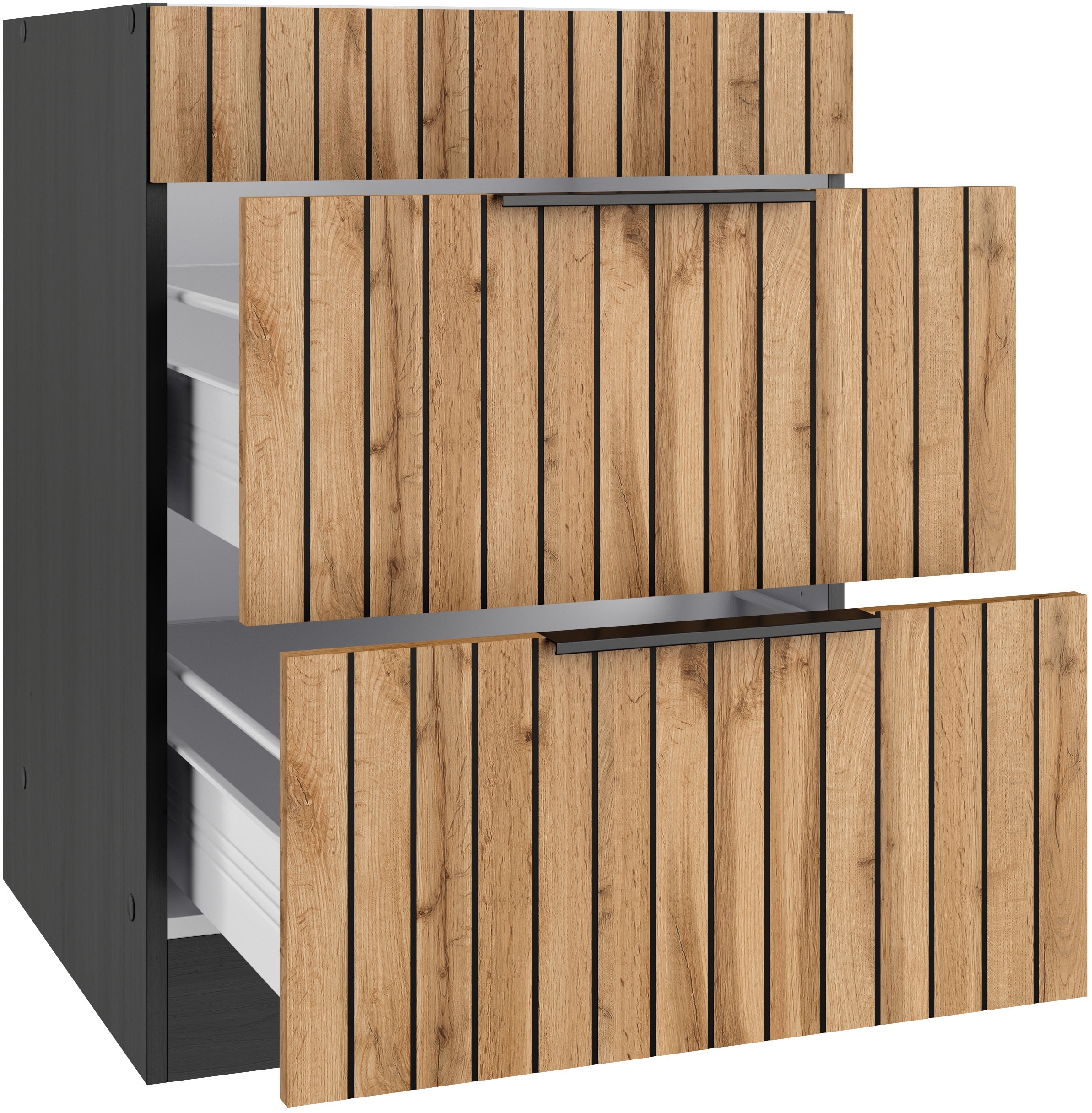 KOCHSTATION Armoire d'encastrement pour table de cuisson »KS-Lagos« largeur 60 cm, avec 2 extensions