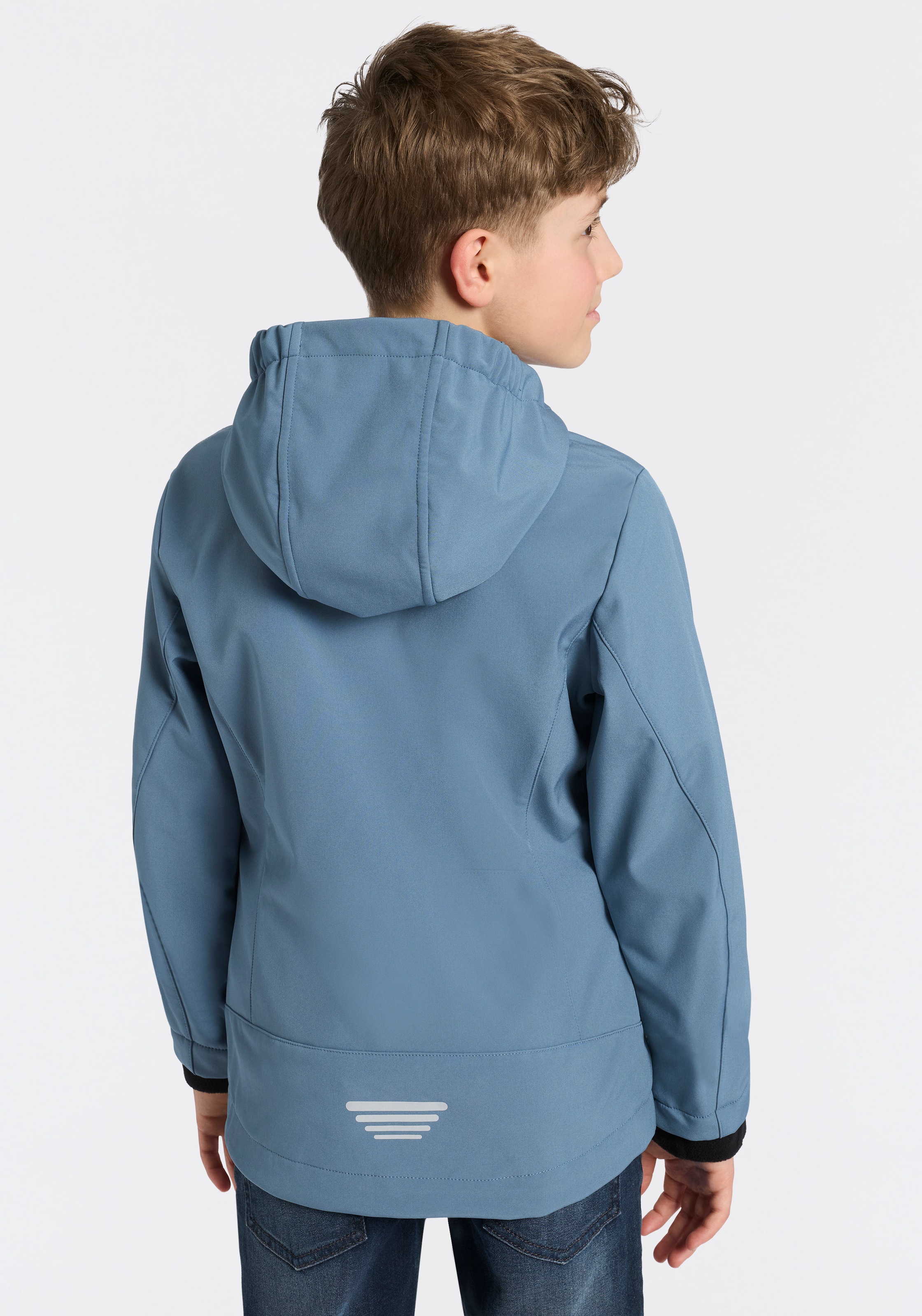 CMP Softshelljacke »KID G JACKET FIX HOOD für Kinder43405465« mit Kapuze für Kinder, mit Kapuze, atmungsaktiv, wasserabweisend, windabweisend