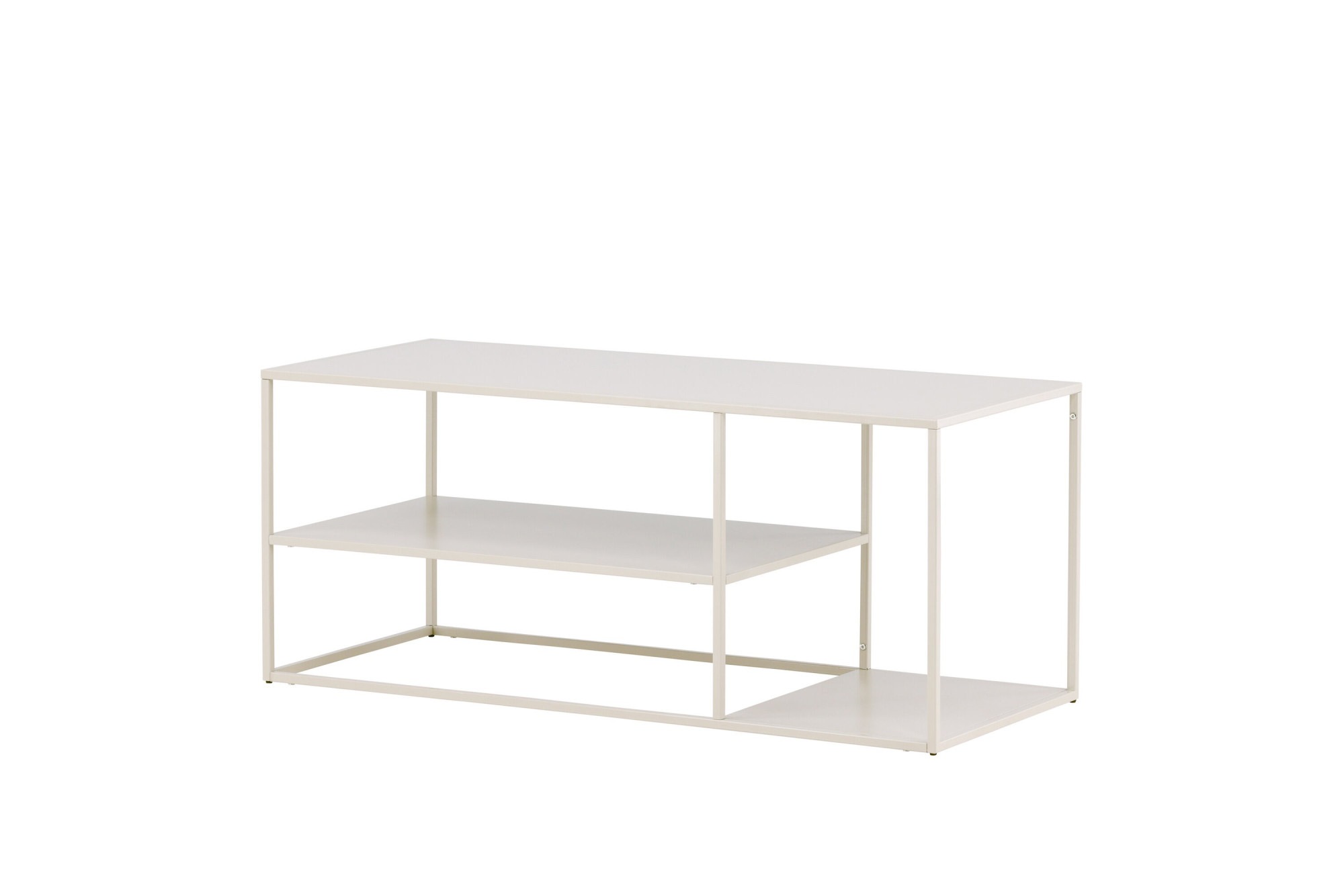 Venture Home Table basse »Staal, Beistelltisch mit Ablageboden, 50 × 50 cm« Table basse, acier laqué poudre, allongée, moderne