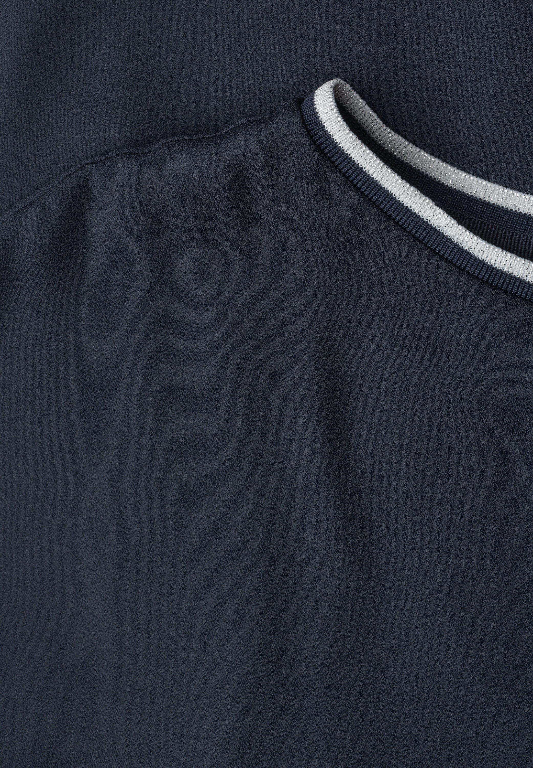 STREET ONE Haut de chemise T-shirt d'été 2-en-1 en chiffon avec encolure bateau