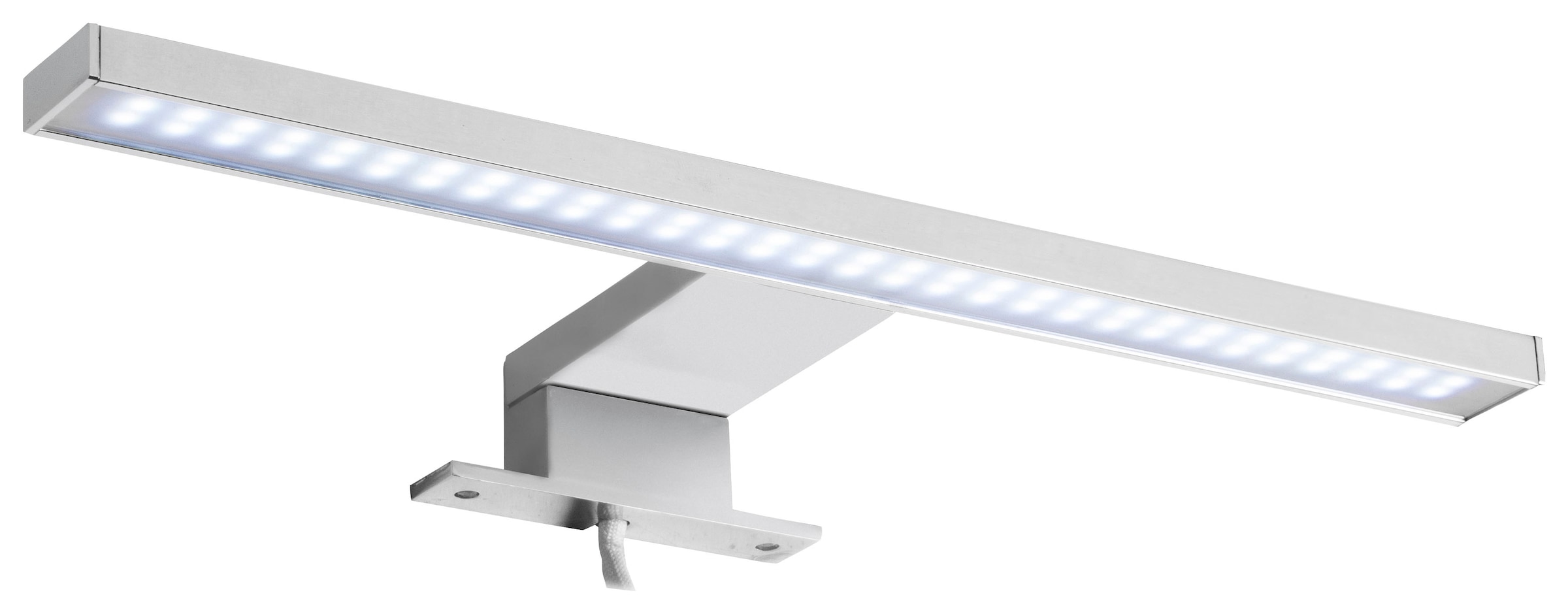 trendteam LED Spiegelleuchte LED-Board Kaltweiss Länge 30 cm - LED Badaufbauleuchte mit kaltem Licht - Mit Multibox
