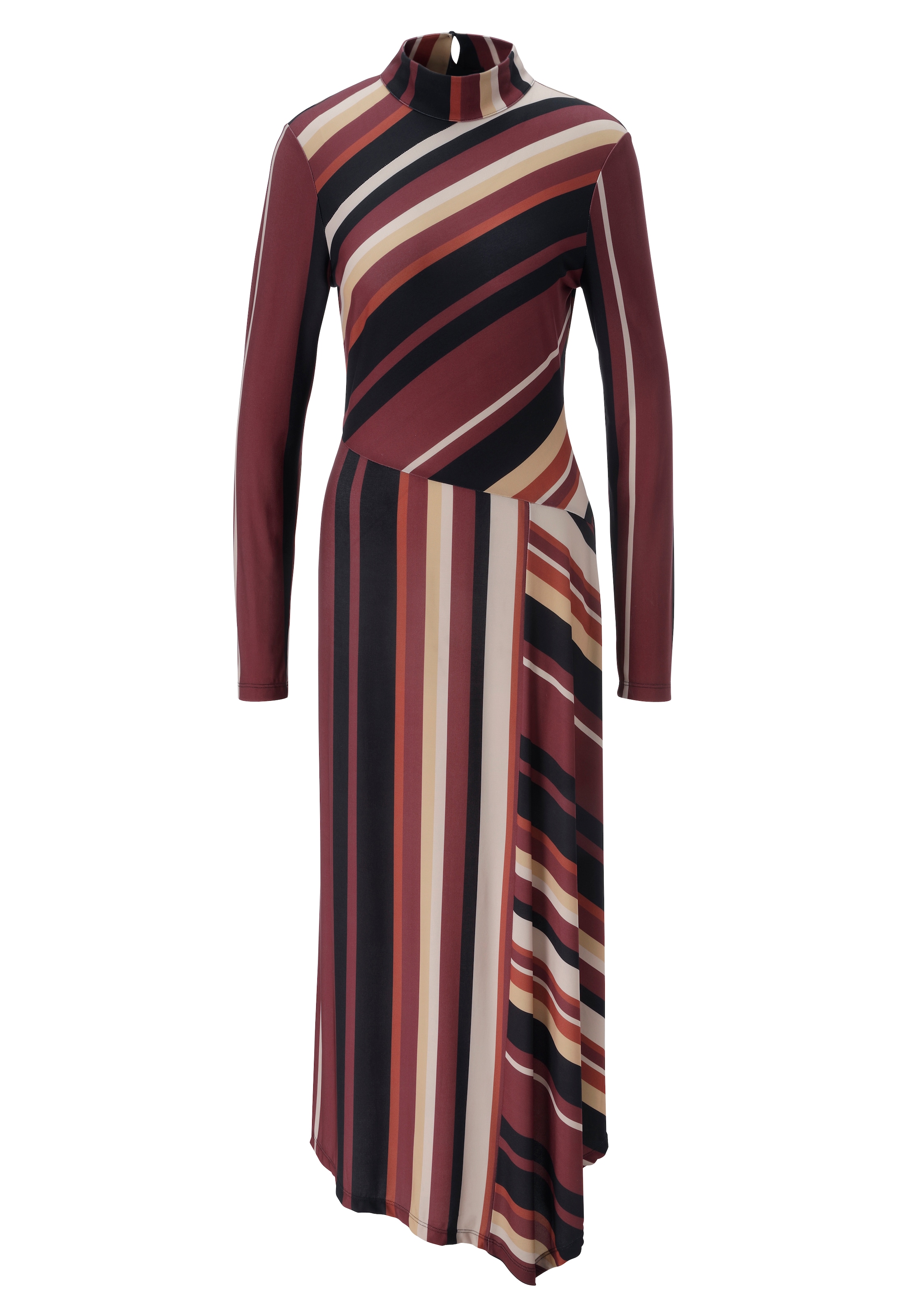 Aniston SELECTED Robe midi Fermeture au dos avec deux boutons au col - NOUVELLE COLLECTION