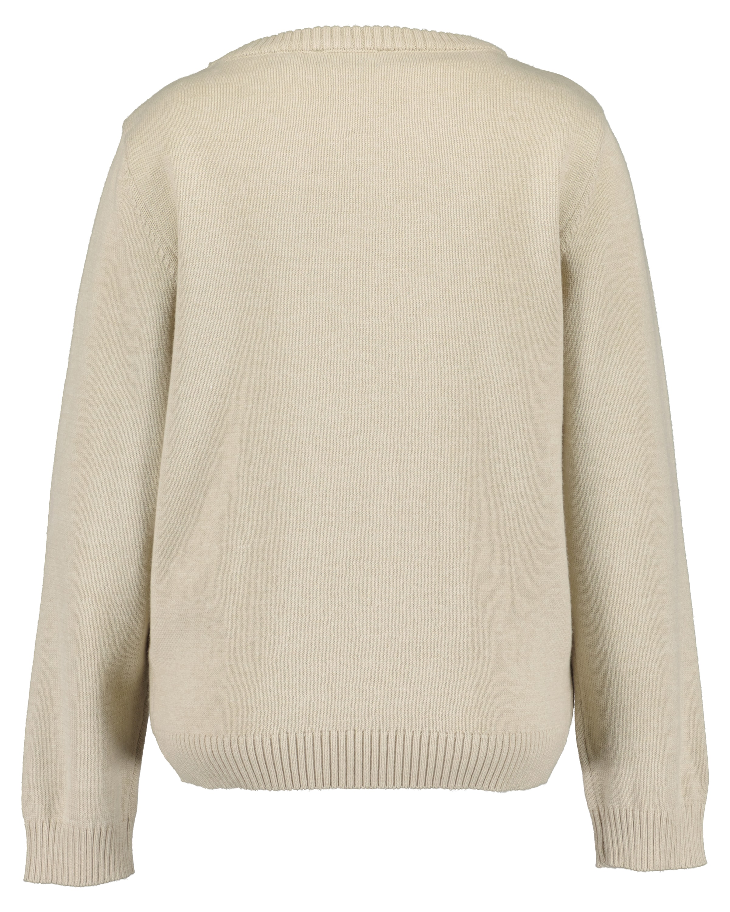 Blue Seven Pull en tricot mélange coton, magnifique motif cœur en intarsia sur le devant