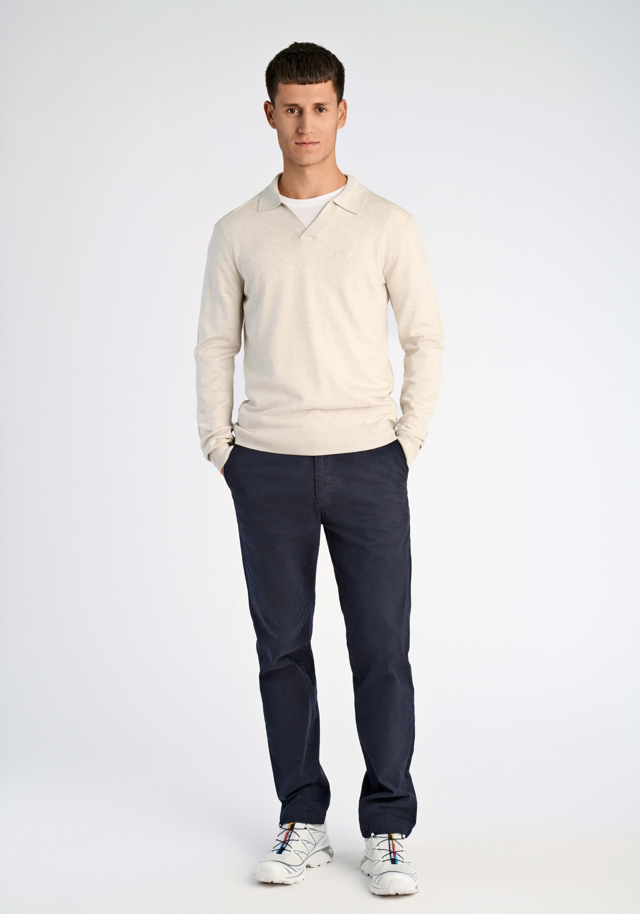 LINDBERGH Pull en tricot mit Polokragen und mit Viskose