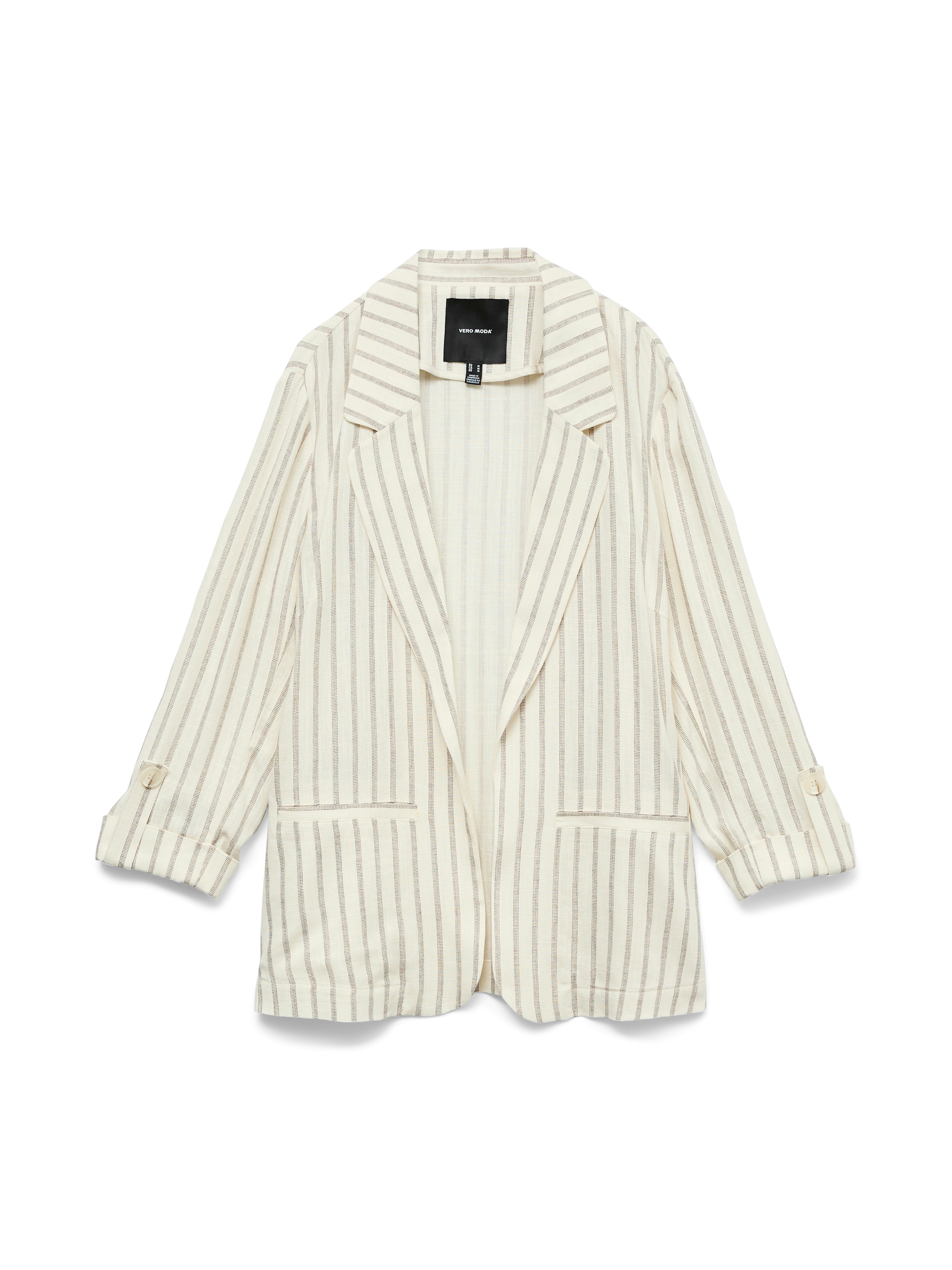 Vero Moda Blazer long »VMROSIE 3/4 LOOSE BLAZER NOOS« mélange viscose, coupe régulière, avec lin