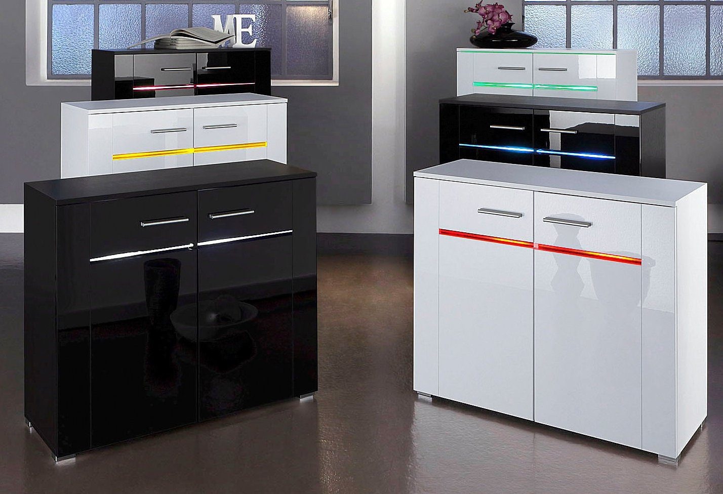 Höltkemeyer Sideboard »Flame« Breite 90 cm