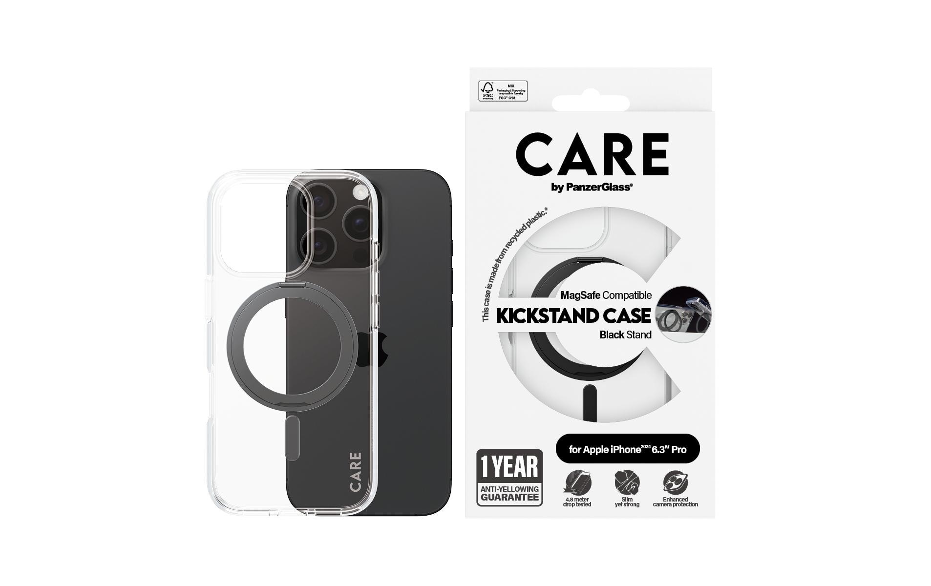 CARE by PanzerGlass Backcover »Feature Kickstand iPhone 16 Pro« iPhone 16 Pro