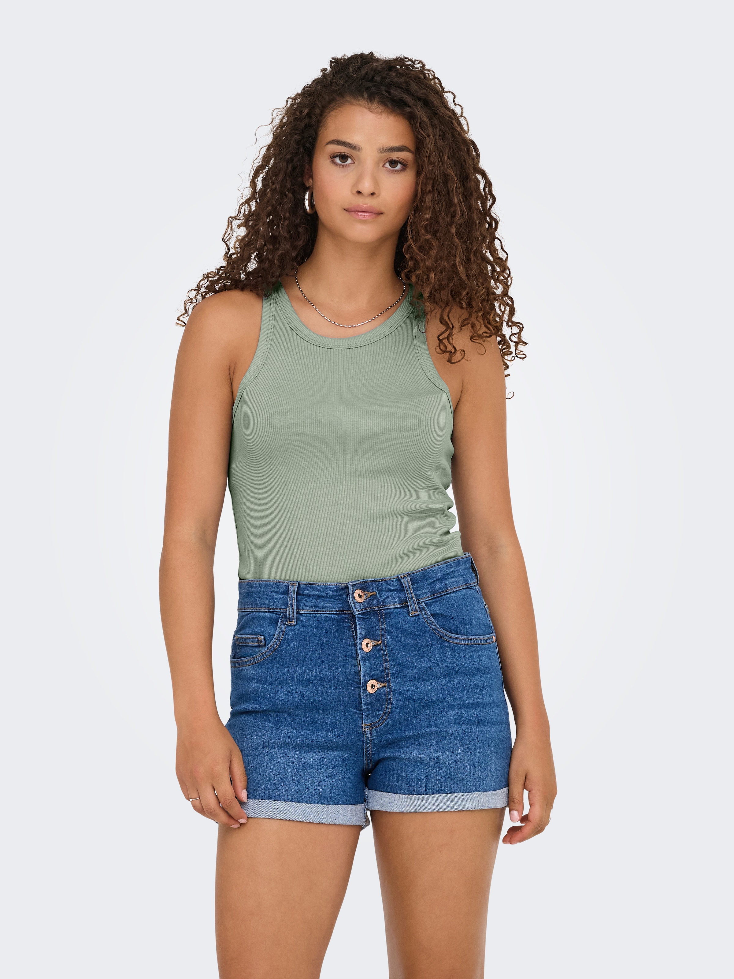 ONLY Tanktop »ONLLINDSAY TANK TOP 2 PACK« Packung, 2 Baumwollmischung