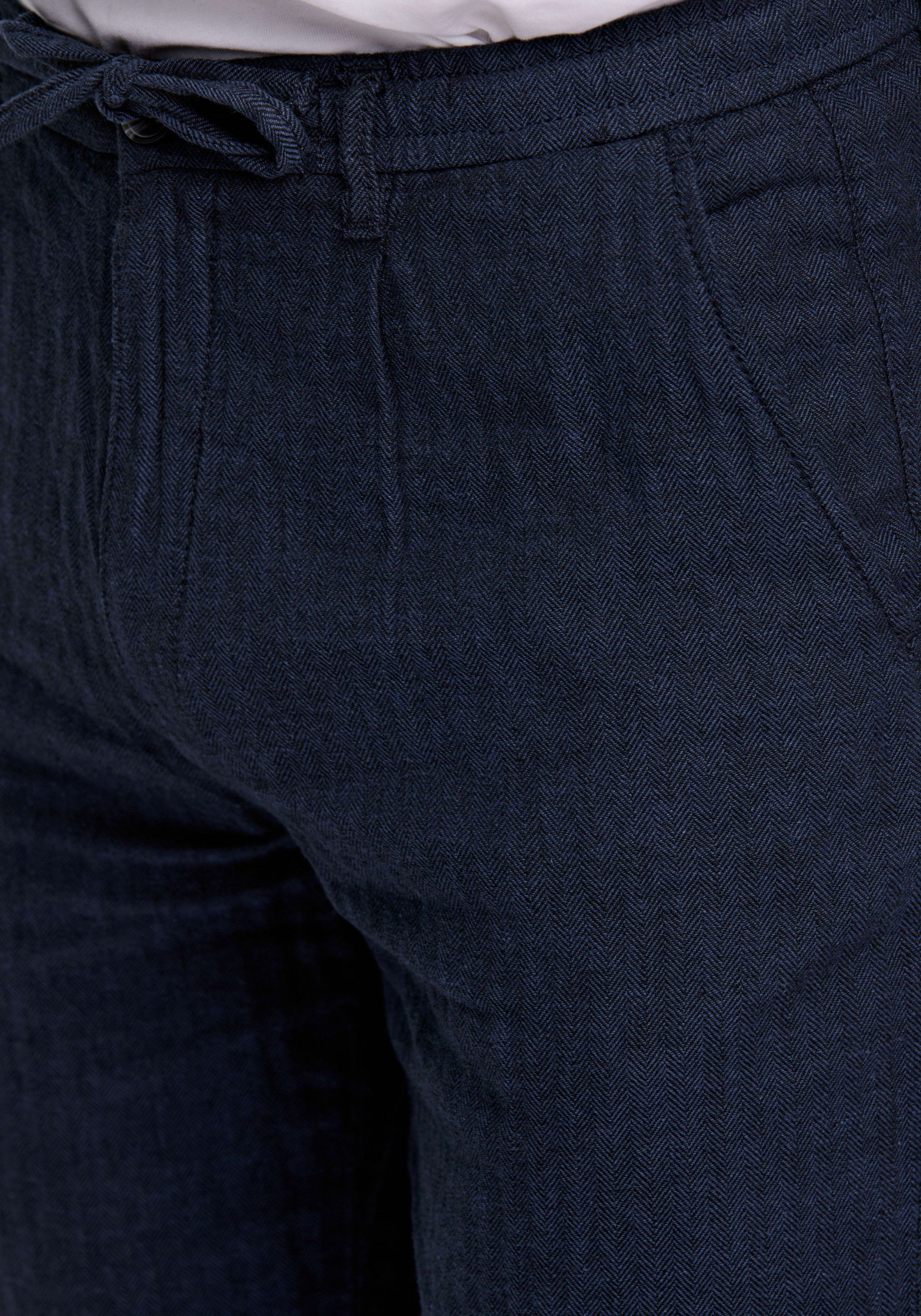 LINDBERGH Pantalon en lin  mit Kordelzug und elastischem Bund