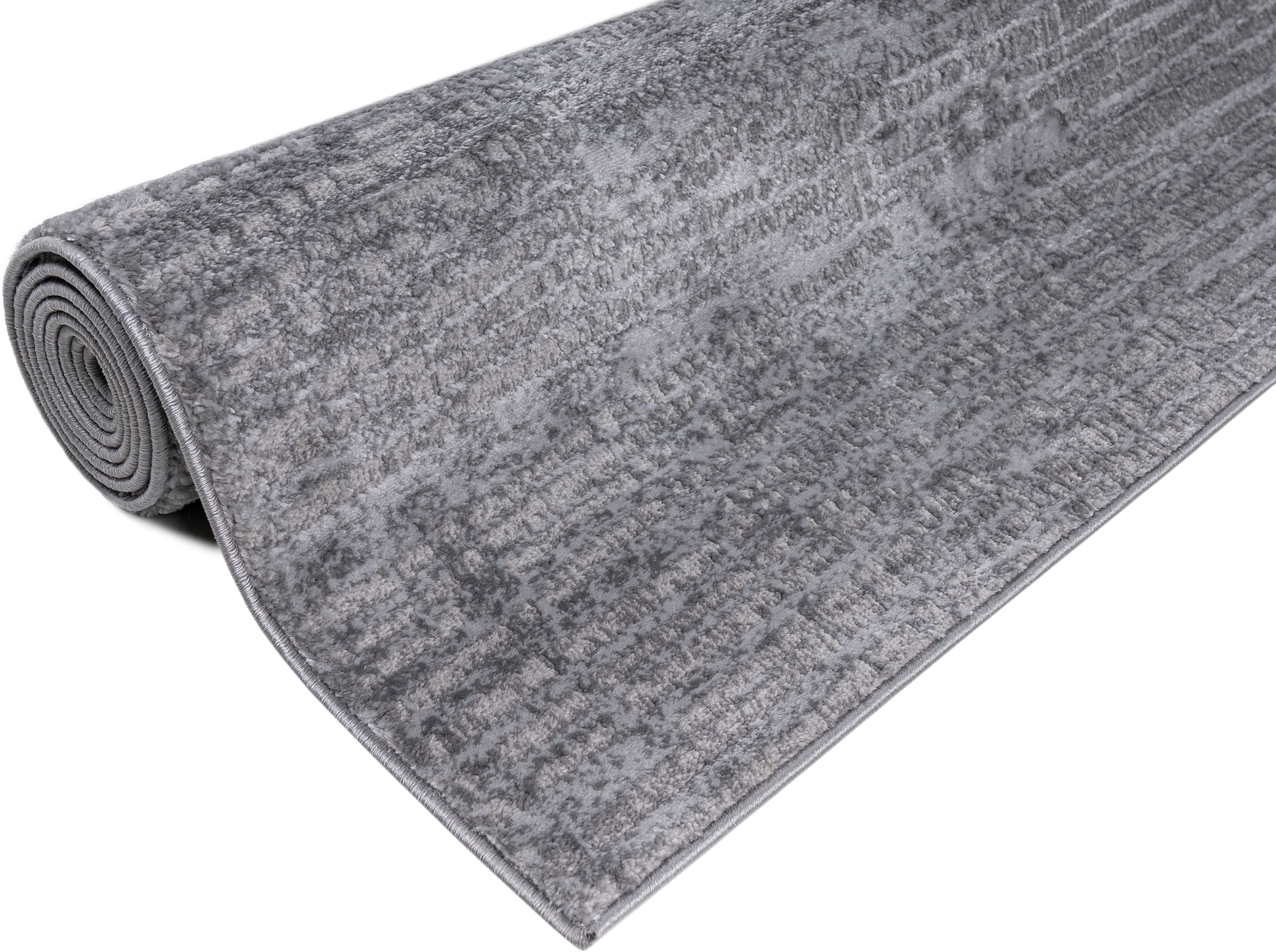 GOODproduct Läufer »Ariano, dezenter Glanz mit Hoch-Tief-Struktur« rechteckig 12 mm Höhe Vintage Design, Schrumpf Carving-Effekt, Wohnzimmer, Flur