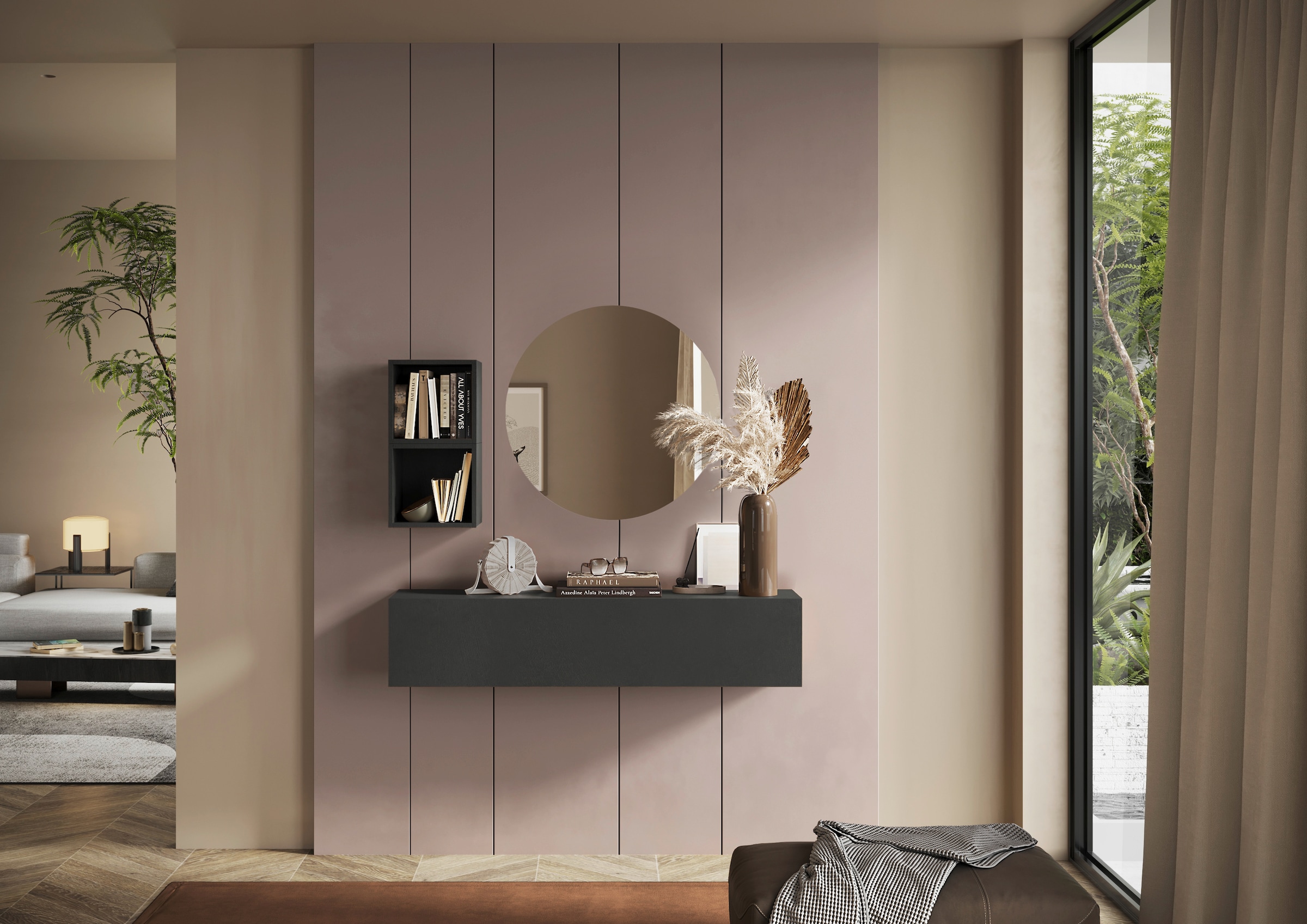 Home affaire Ensemble de vestiaires »Infinity, 3tlg. Breite 138 cm, Höhe variabel, moderne Garderobe« Ensemble d'épargne, 3 cuis tlg.