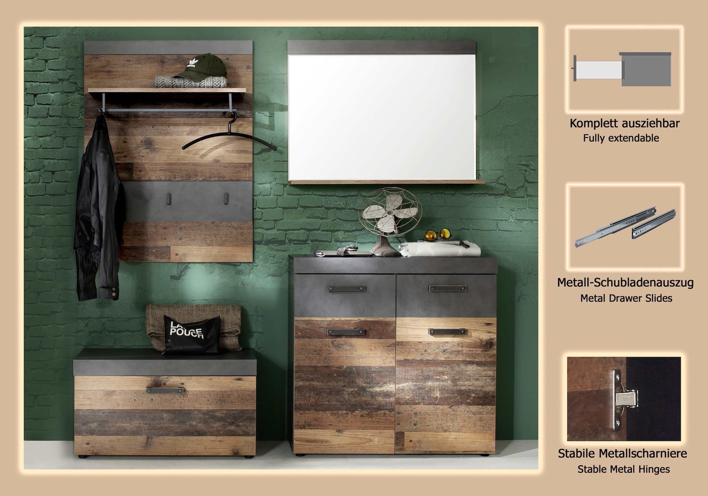 INOSIGN Ensemble de vestiaires »Ilana« Set, 4 cuis tlg.