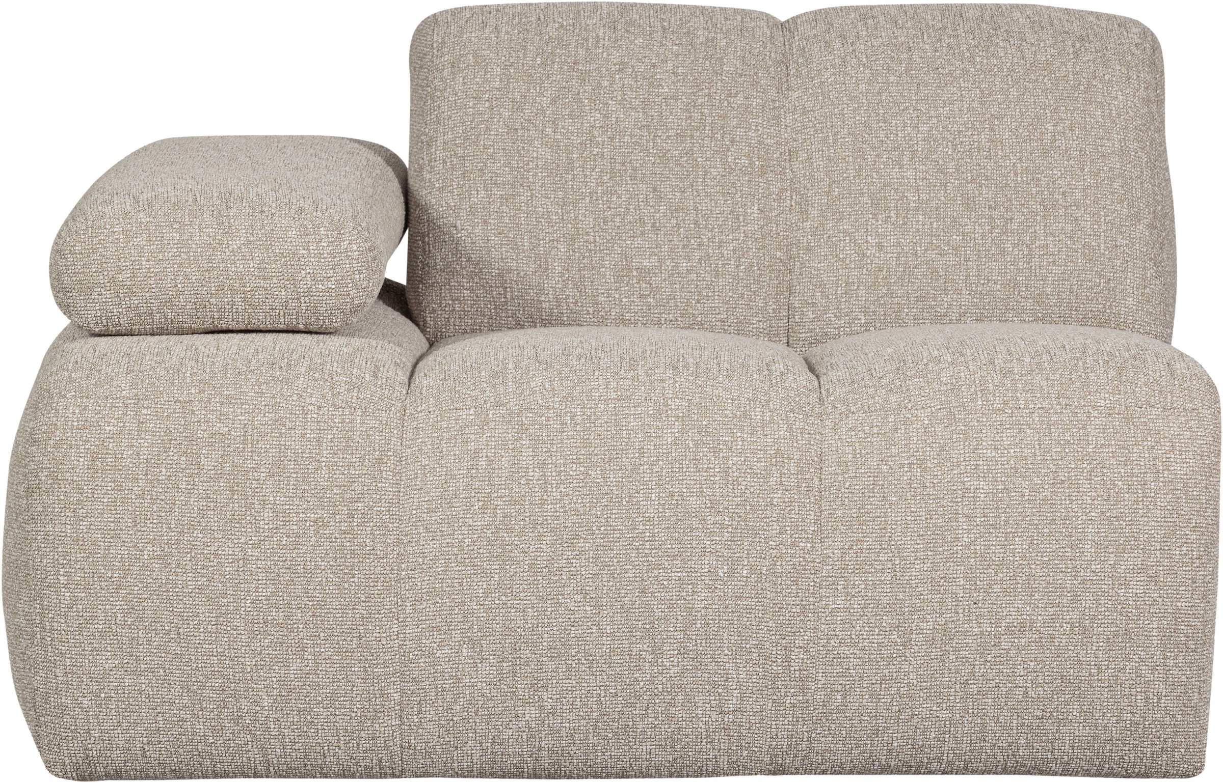 WOOOD Élément de canapé »Mojo Bouclé-Bezug mit verstellbarer Armlehne B 124 x D 97 x H 74 cm« Résistance maximale à l'usure, capacité de charge 120 kg, livré monté