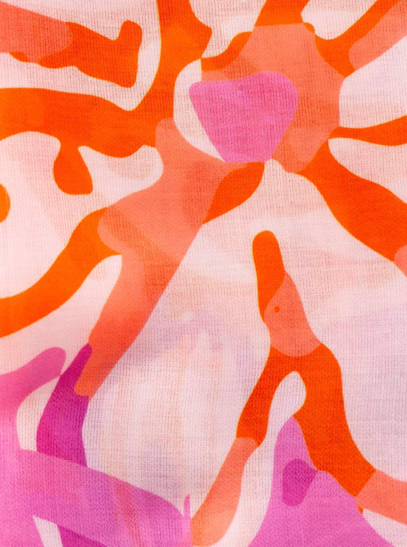 Zwillingsherz Écharpe »"Flower Paradise"« florales, farbenfrohes Muster, transparent