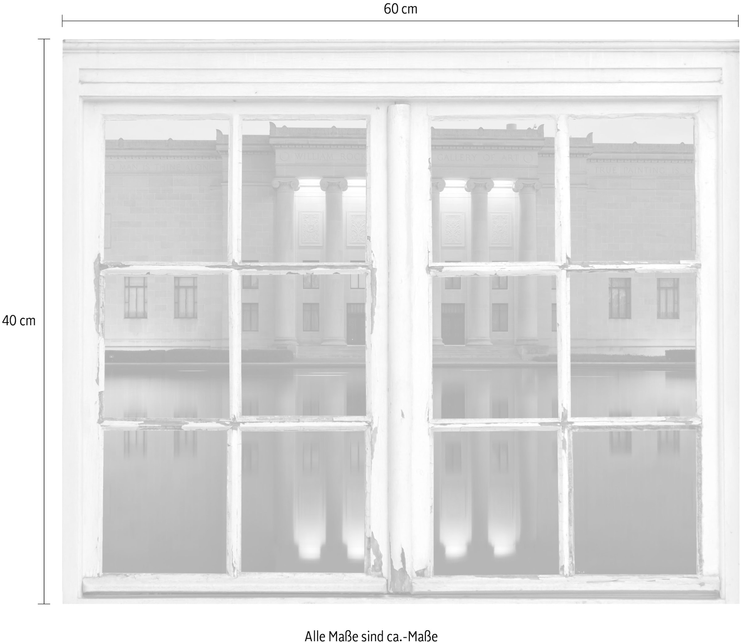 queence Wandsticker »Gebäude« Wandsticker, Wandbild, selbstklebend, Häuser, Stadt, Gebäude