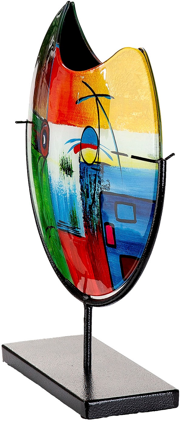 GILDE Vase décoratif »Vase rund Milano mehrfarbig H. 39 cm«