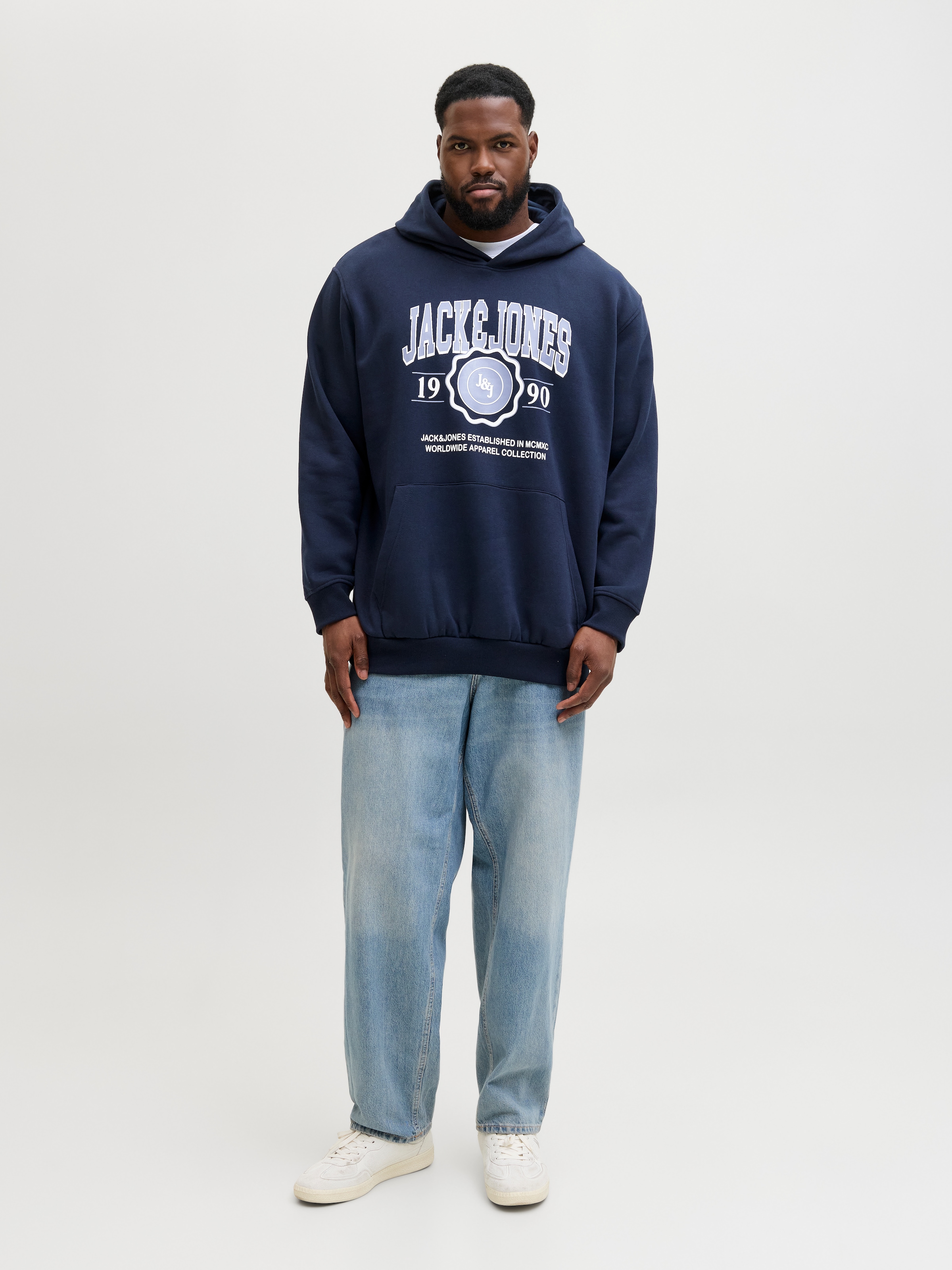 Jack & Jones PlusSize Kapuzensweatshirt »JJMAKO SWEAT HOOD PLS«
