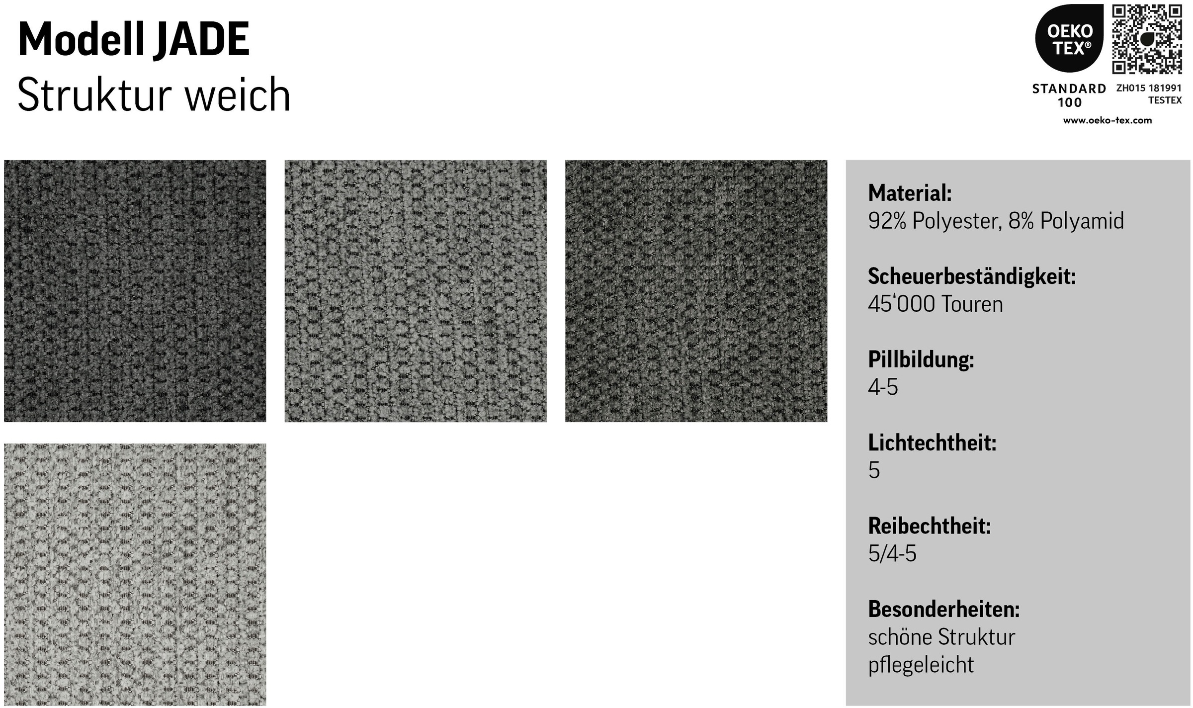 COTTA Canapé d'angle »Jade L Form, B: 270 cm, mit Kopfteilverstellung & Nierenkissen« optional elektr. Sitztiefenverstellung