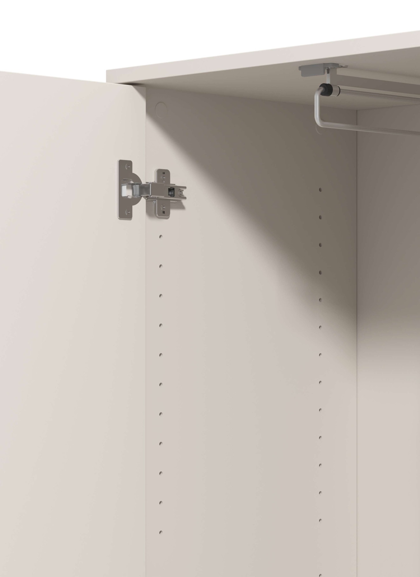 Home affaire Armoire vestiaire »Arran, Stauraumschrank, Flurschrank, ausziehbare Kleiderstange« Spiegeltür, zwei Regale. Gesamtbreite 54,5 cm