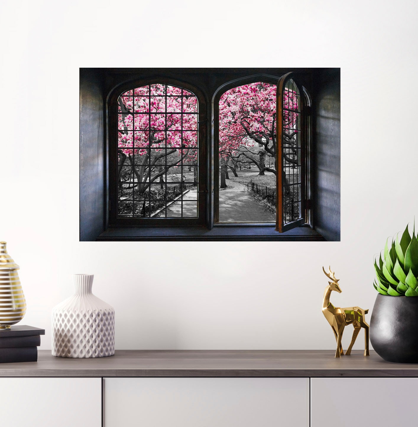 queence Wandsticker »Kirschblüten« Wandsticker, Wandbild, selbstklebend, 3D, Fenster