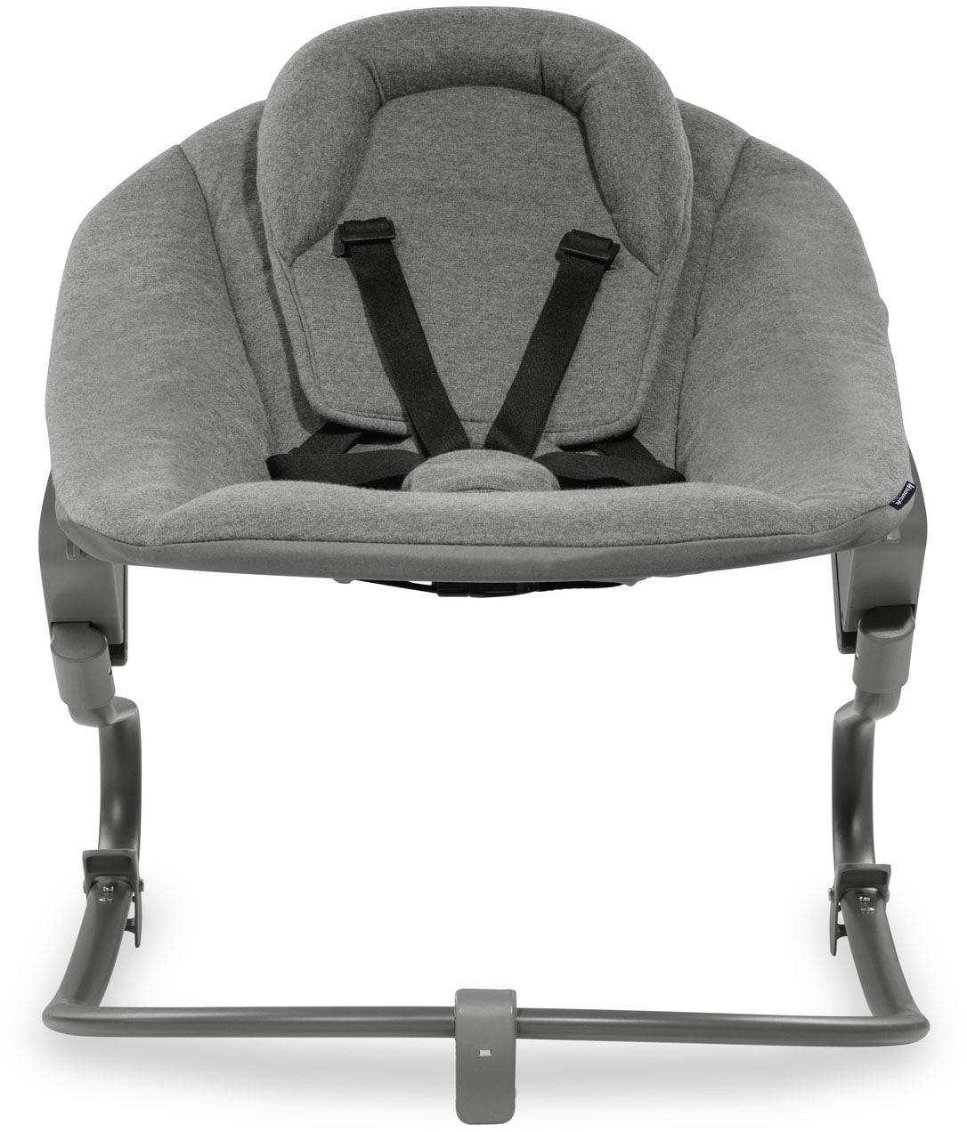 Hauck Transat pour bébé »Alpha Bouncer Premium, Dark Grey« bis 9 kilos für Neugeborene mit Wippgestell, für Hochstuhl Alpha+ und Beta+