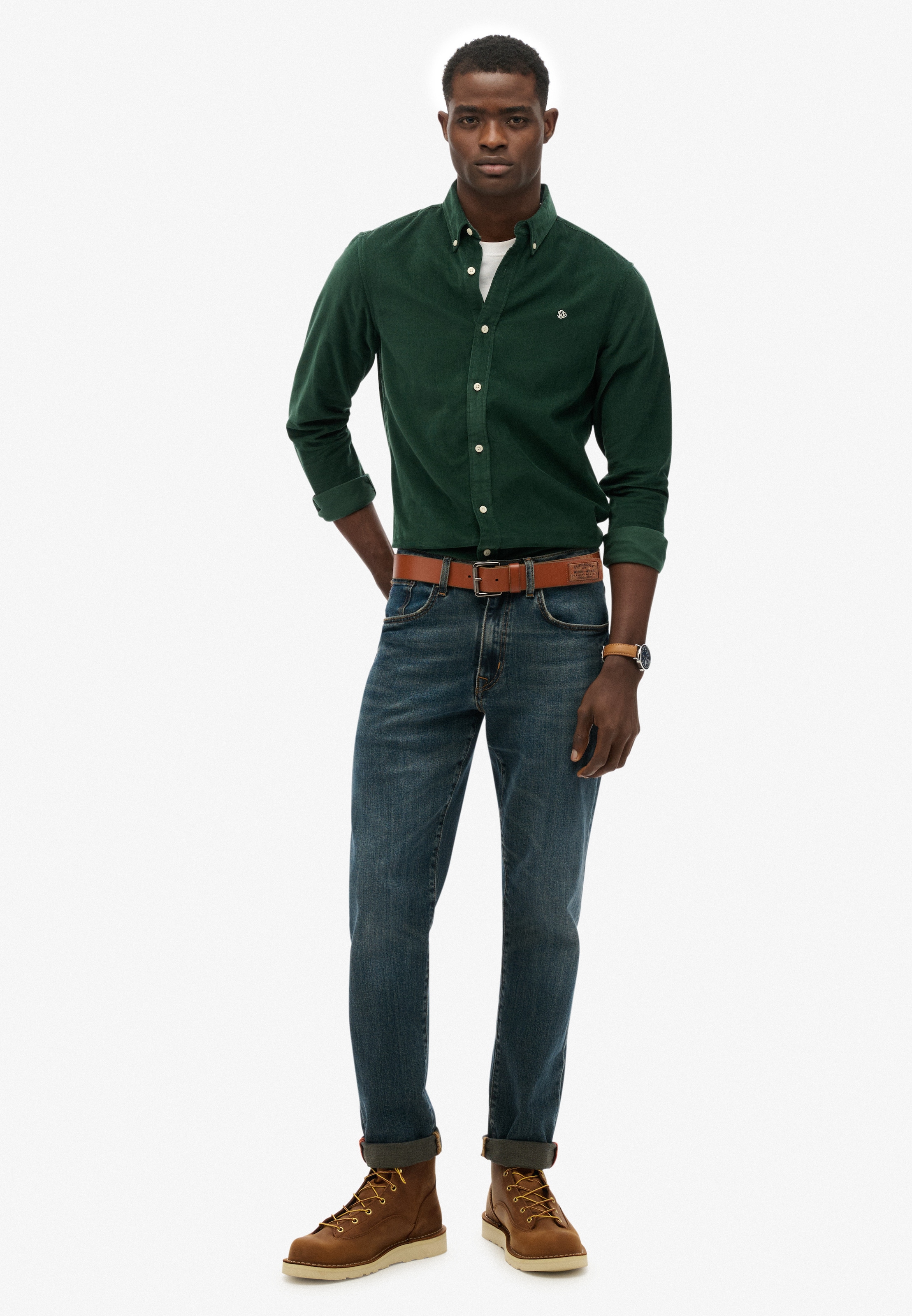 Superdry Langarmhemd »CLASSIC NEEDLE CORD SHIRT«
