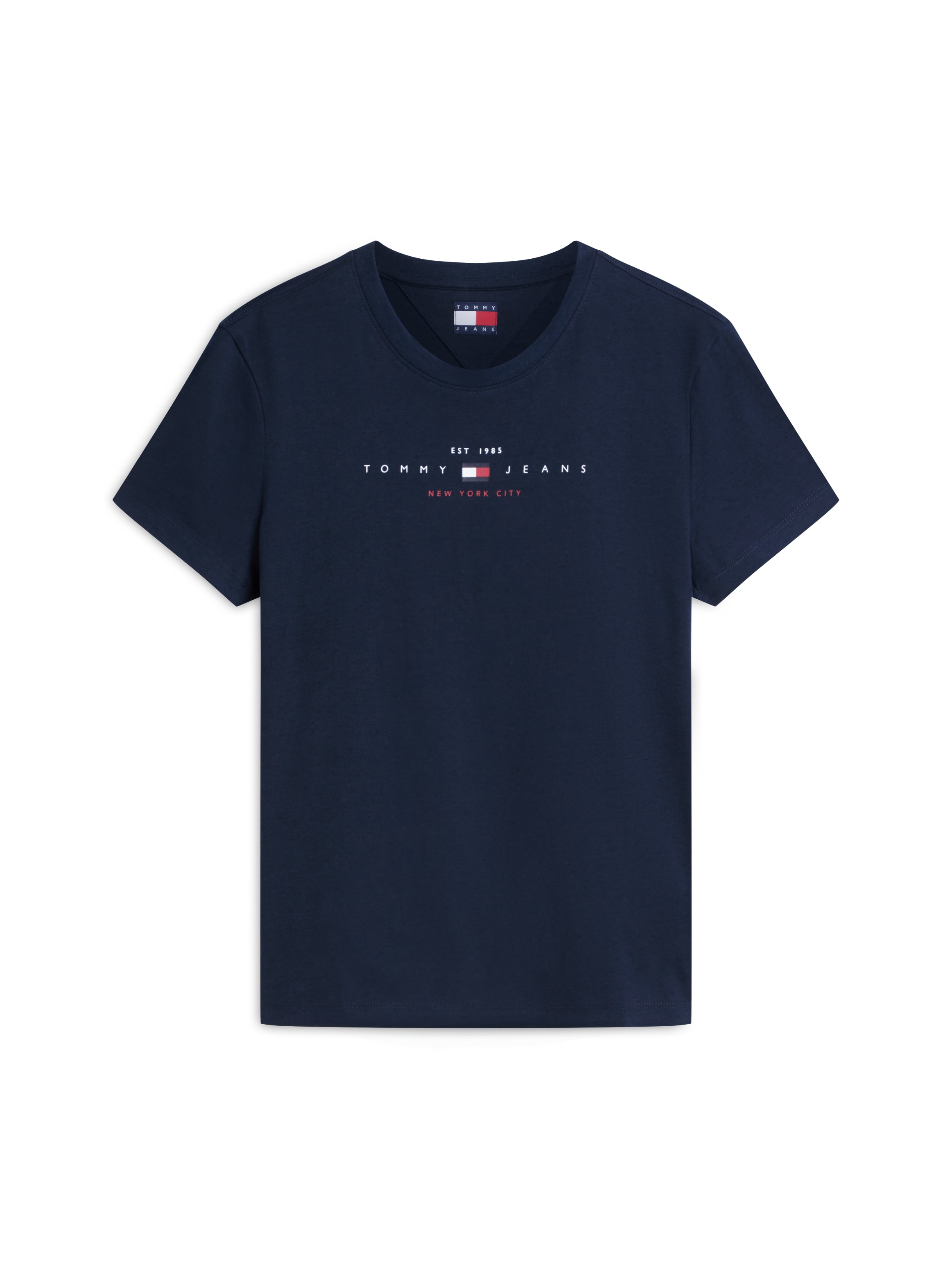 Tommy Jeans T-shirt à manches courtes »TJW REG US LINEAR SS TEE« Baumwollmischung, regular fit, Logo