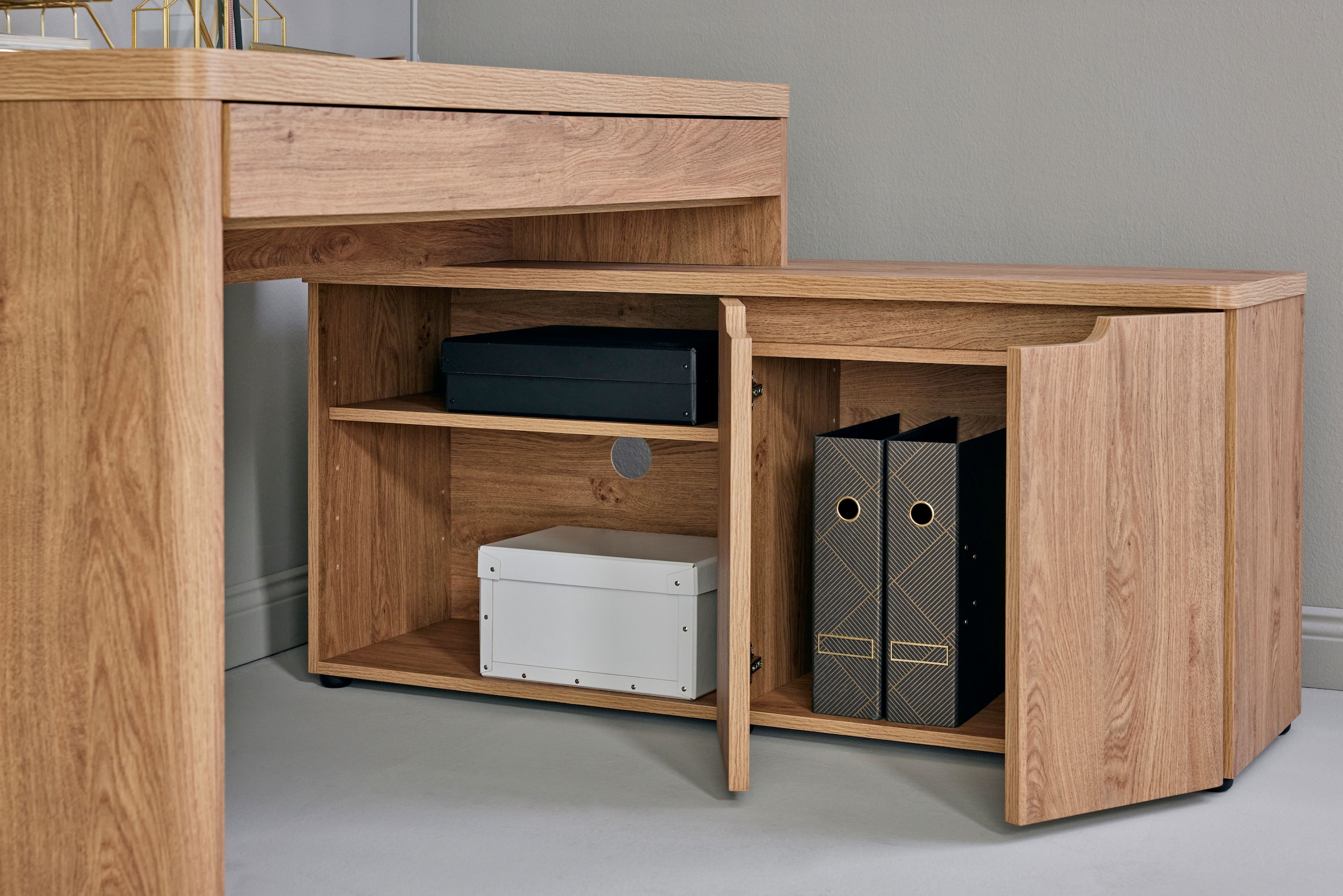 Jahnke Eckschreibtisch »LIBRE C 155 E« 1 Stk. tlg. wechselseitig montierbar, Breite ca. 140 cm