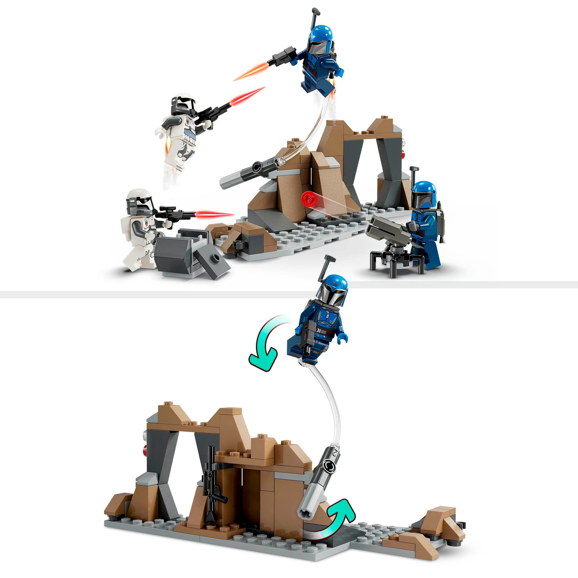 LEGO® Pions de construction »Hinterhalt auf Mandalore™ Battle Pack (75373), LEGO Star Wars™« Made in Europe