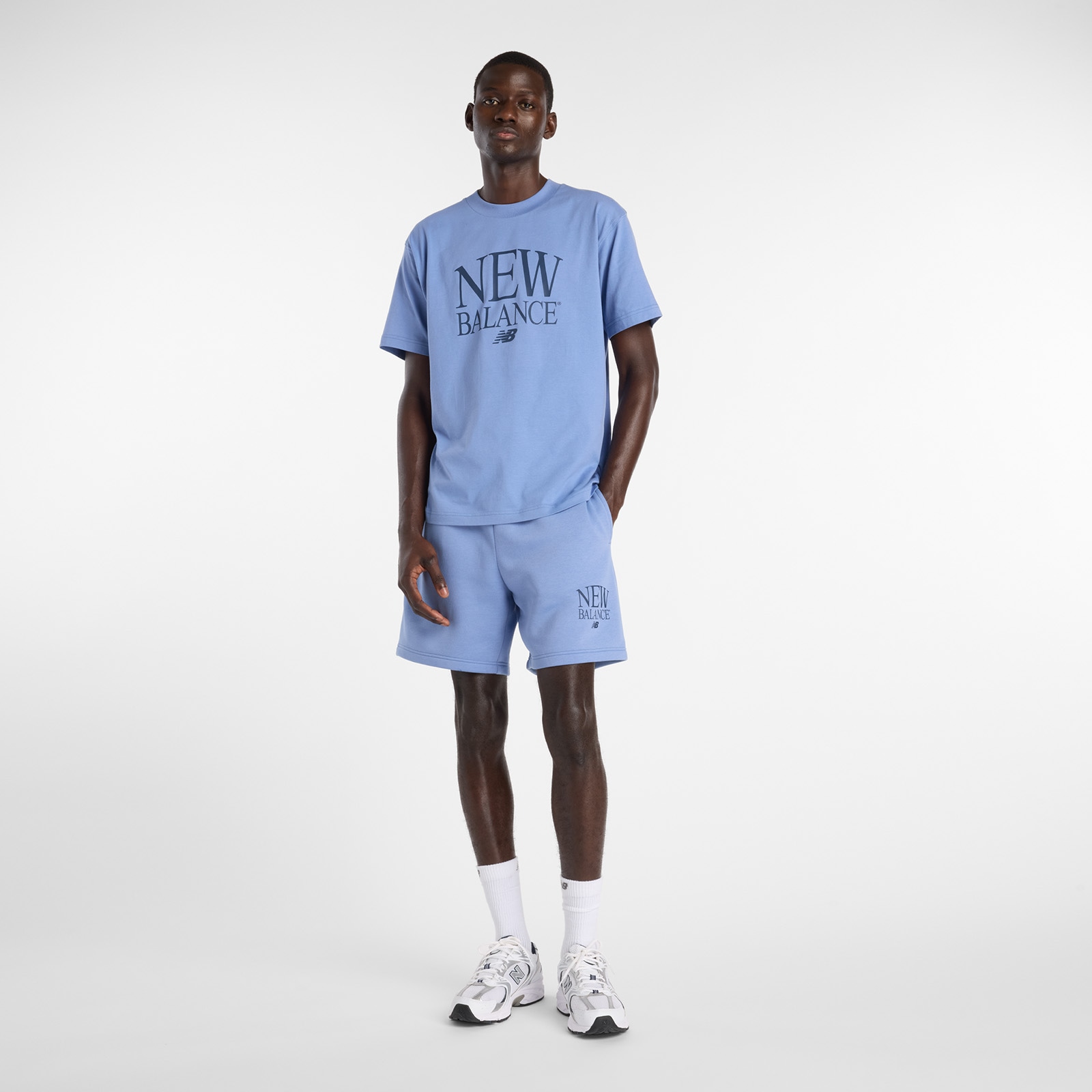 New Balance T-shirt für Jugendliche, Kurzarm, mit Rundhalsausschnitt, aus Baumwolle