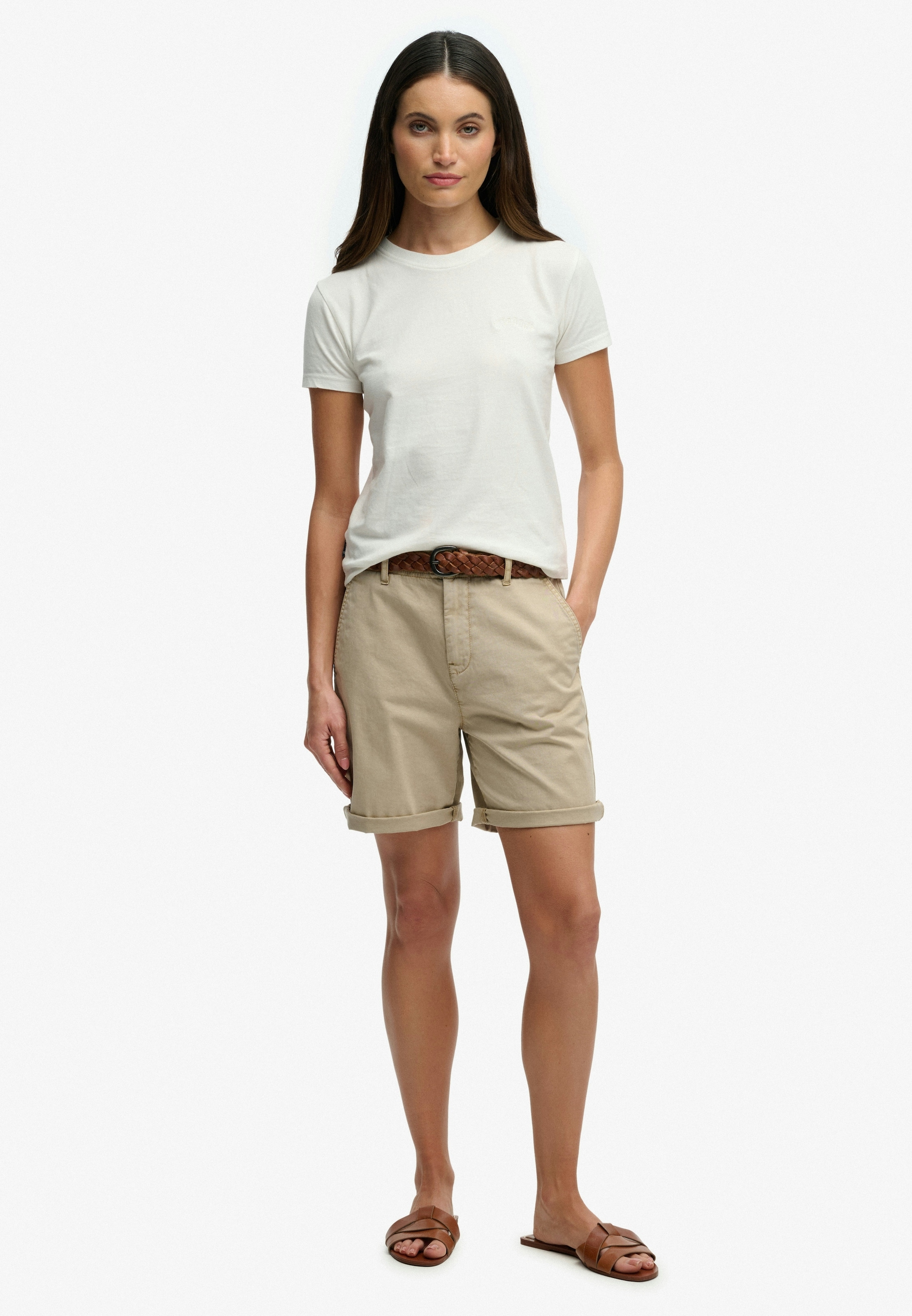 Superdry Short »CHINO SHORT«  en mélange de coton, avec élasthanne, coupe régulière, facile d'entretien